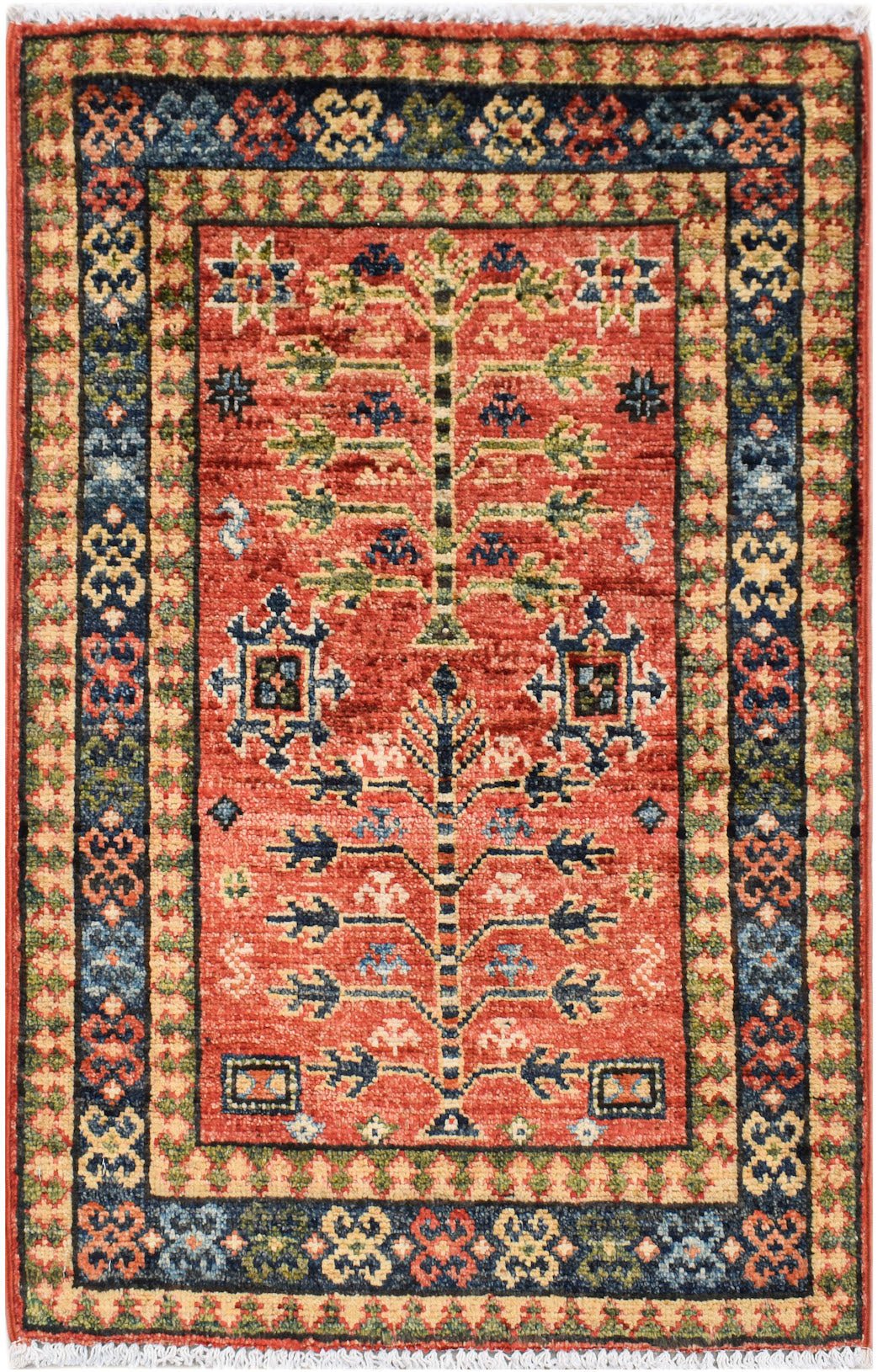 Handmade Mini Chobi Rug | 87 x 59 cm | 2'10" x 1'11" - Najaf Rugs & Textile