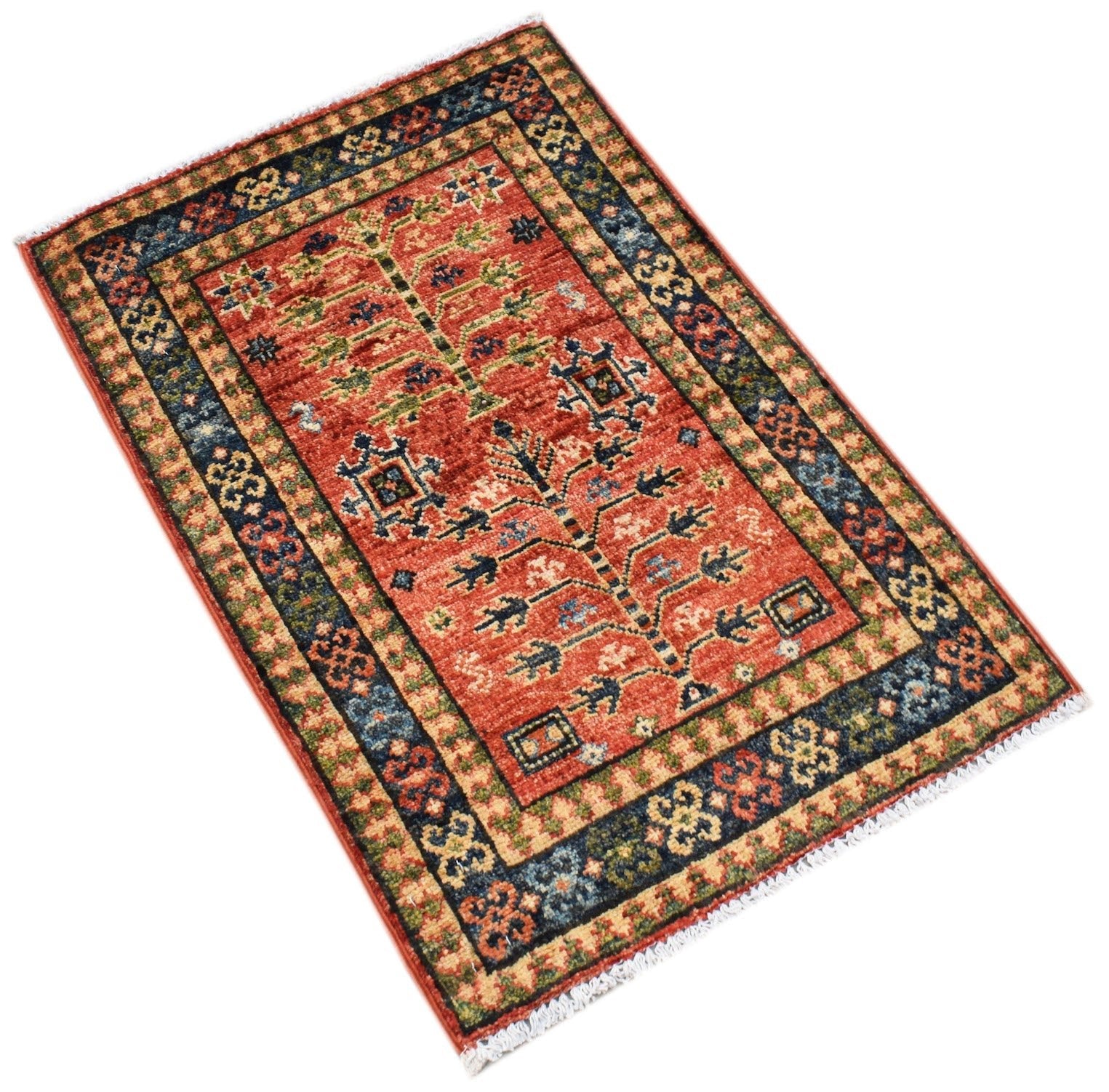 Handmade Mini Chobi Rug | 87 x 59 cm | 2'10" x 1'11" - Najaf Rugs & Textile