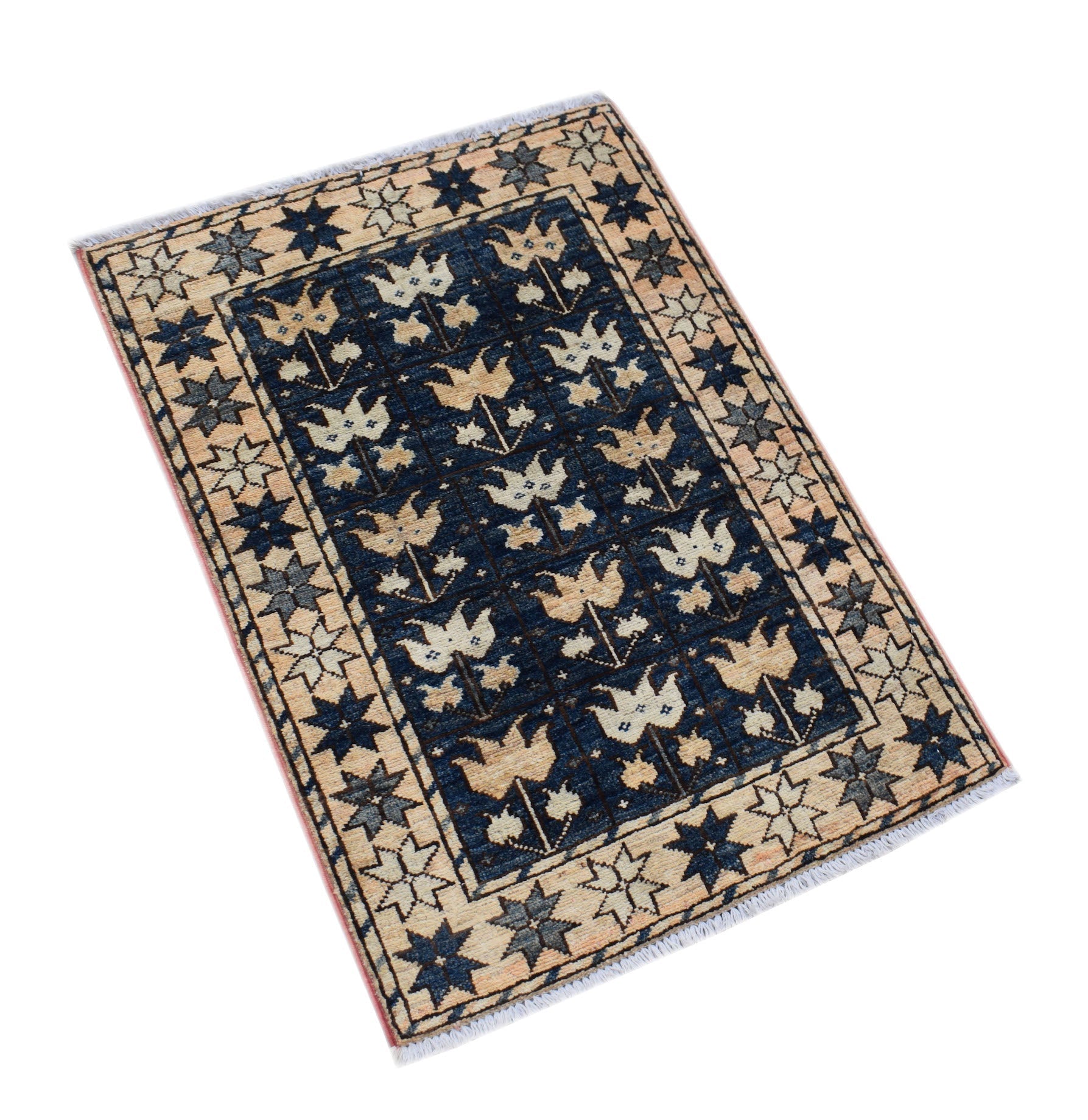 Handmade Mini Chobi Rug | 87 x 60 cm | 2'10" x 1'11" - Najaf Rugs & Textile