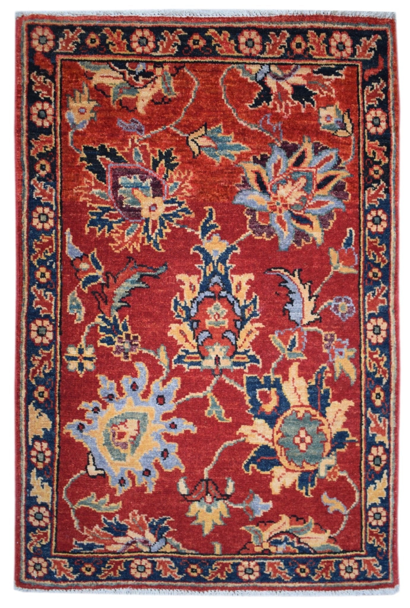 Handmade Mini Chobi Rug | 89 x 62 cm | 2'11" x 2' - Najaf Rugs & Textile