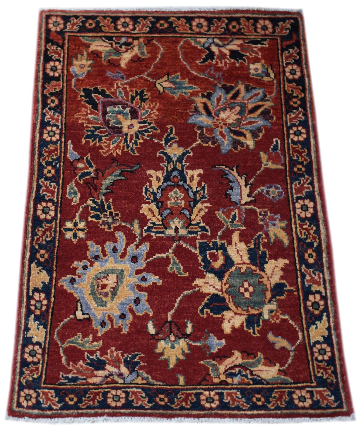 Handmade Mini Chobi Rug | 89 x 62 cm | 2'11" x 2' - Najaf Rugs & Textile