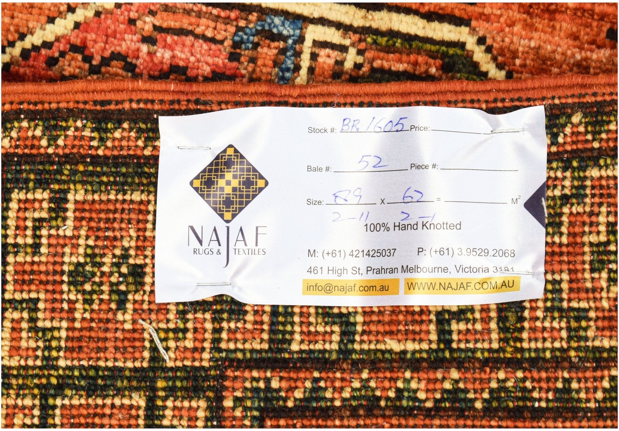 Handmade Mini Chobi Rug | 89 x 62 cm | 2'11" x 2'1" - Najaf Rugs & Textile