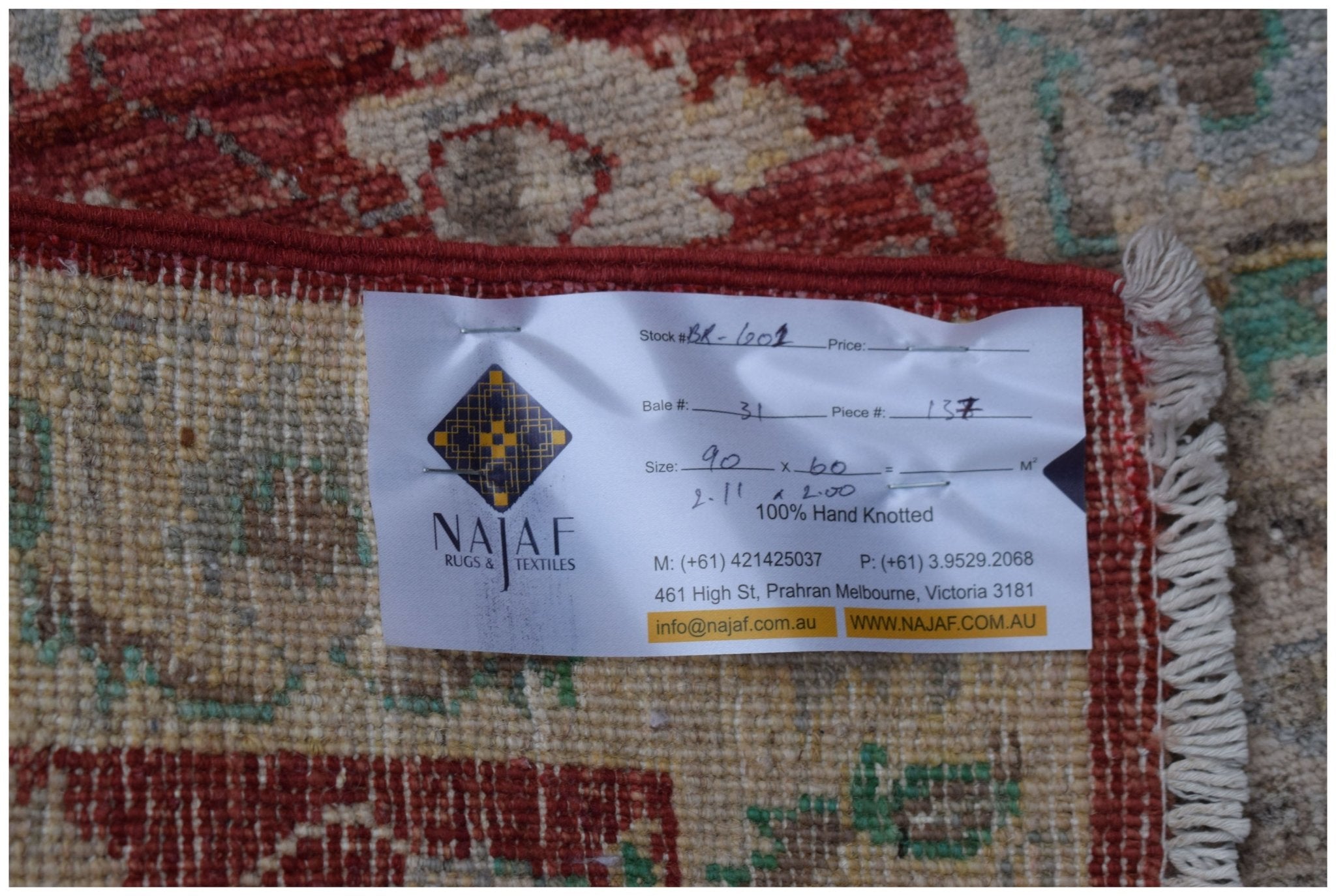 Handmade Mini Chobi Rug | 90 x 60 cm | 2'11" x 2' - Najaf Rugs & Textile