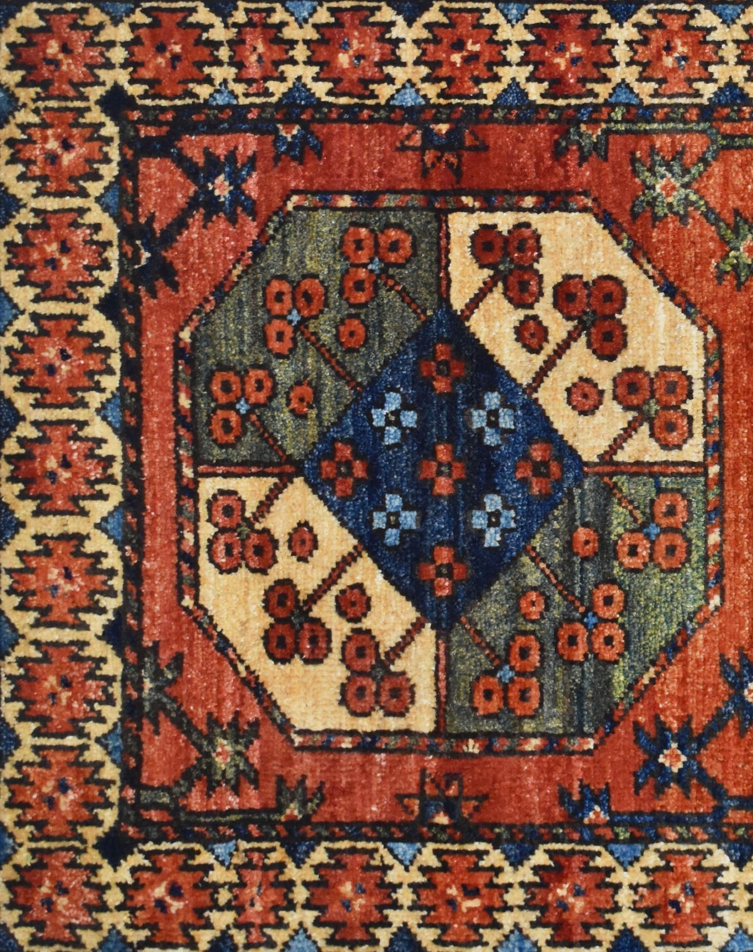 Handmade Mini Chobi Rug | 90 x 62 cm | 2'9" x 2' - Najaf Rugs & Textile