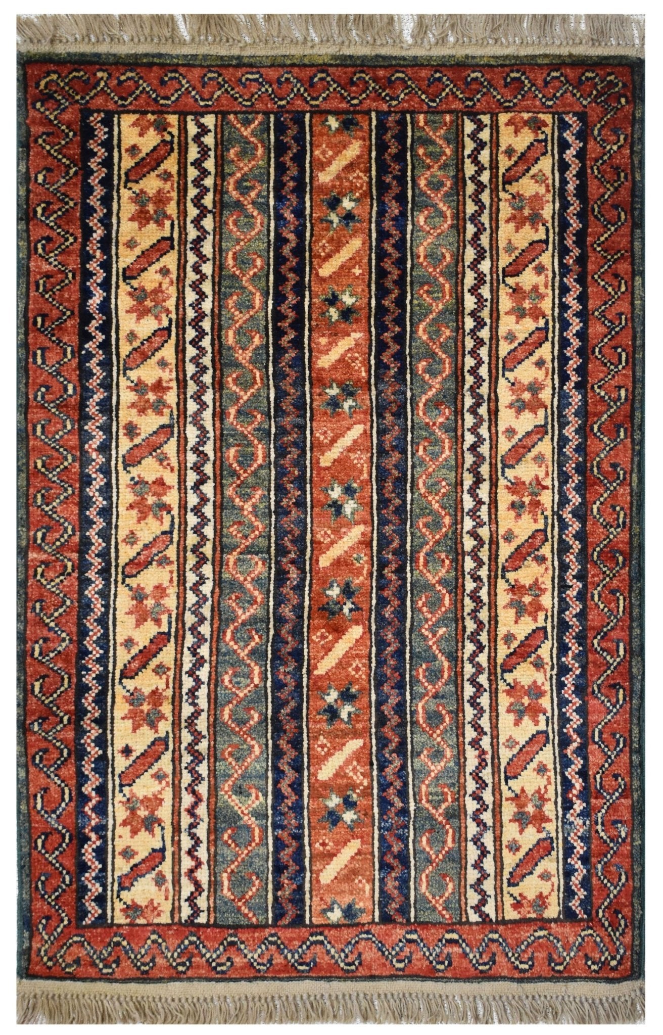 Handmade Mini Chobi Rug | 90 x 62 cm | 2'9" x 2' - Najaf Rugs & Textile