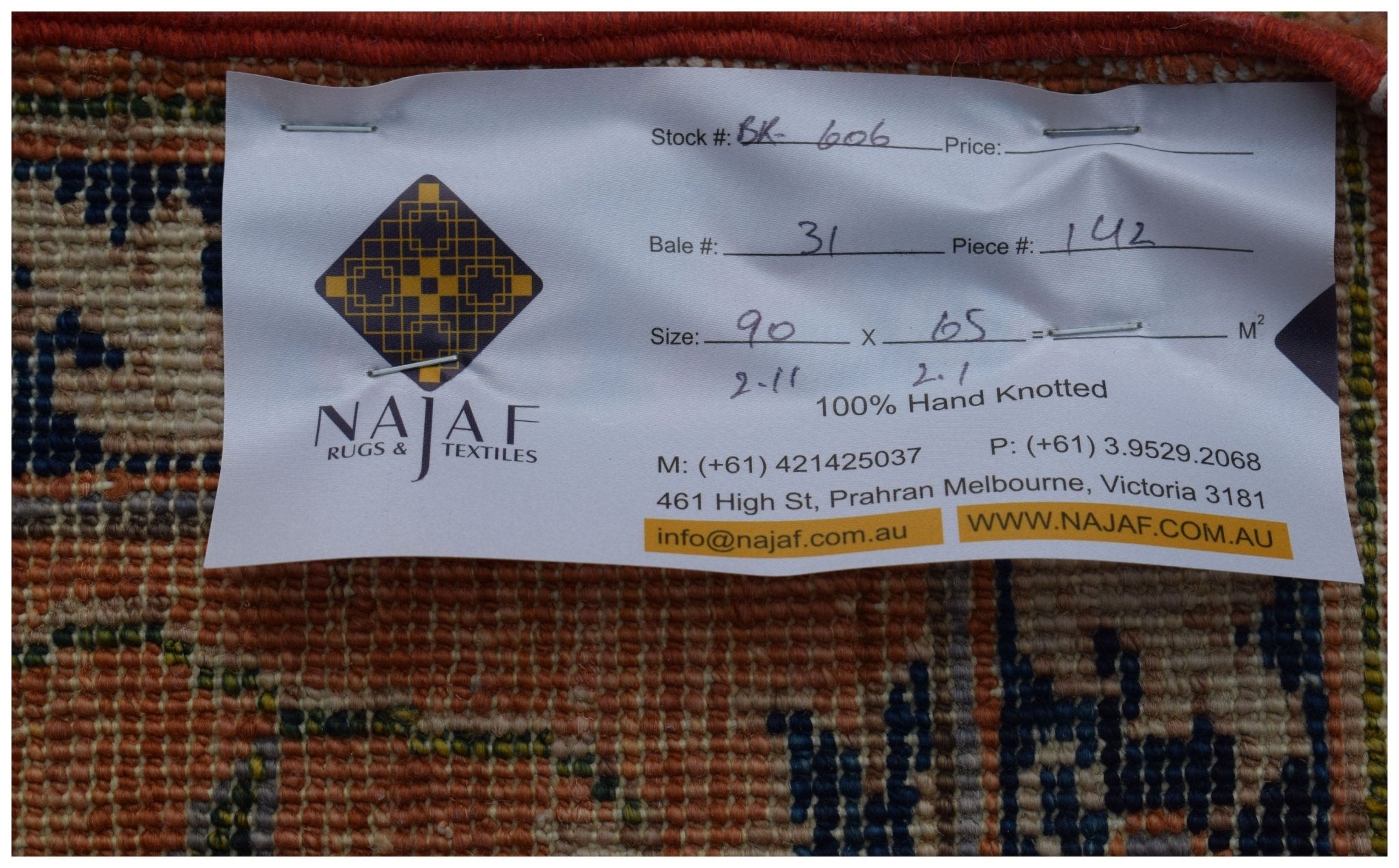 Handmade Mini Chobi Rug | 90 x 65 cm | 2'11" x 2'1" - Najaf Rugs & Textile