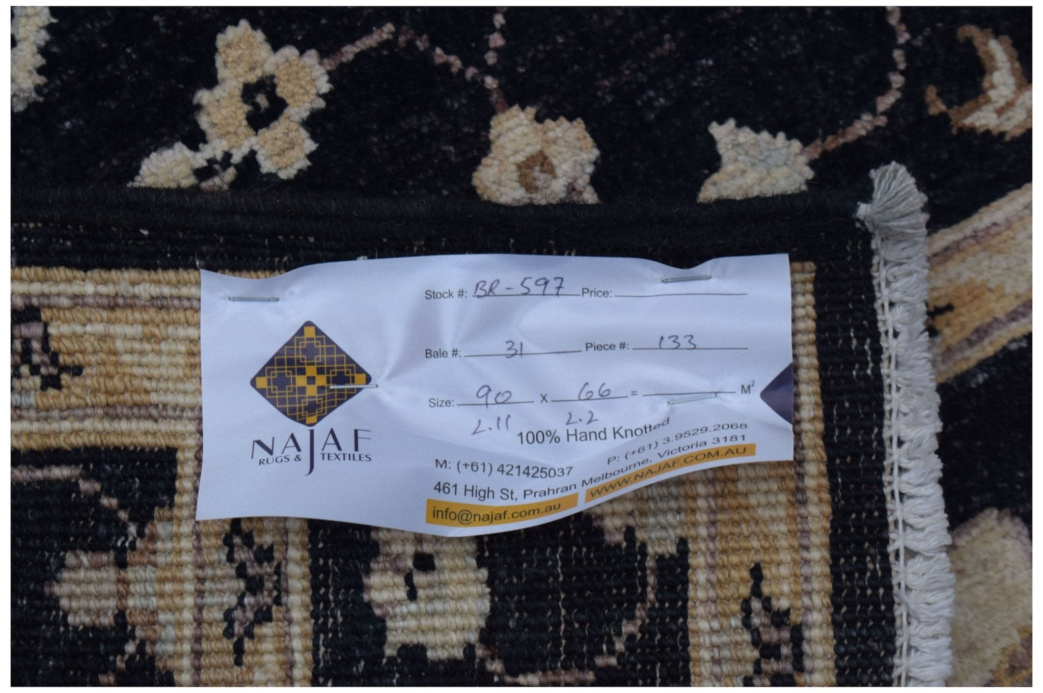 Handmade Mini Chobi Rug | 90 x 66 cm | 2'11" x 2'2" - Najaf Rugs & Textile