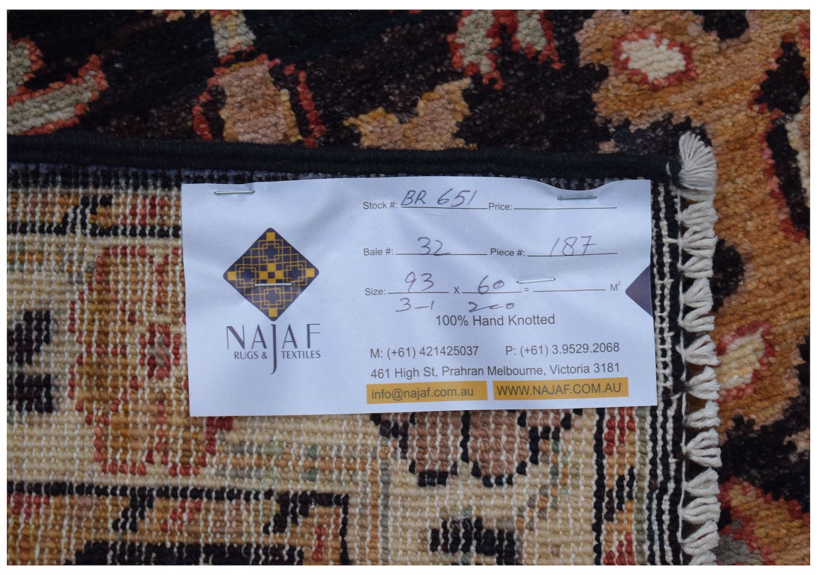 Handmade Mini Chobi Rug | 93 x 60 cm | 3'1" x 2' - Najaf Rugs & Textile