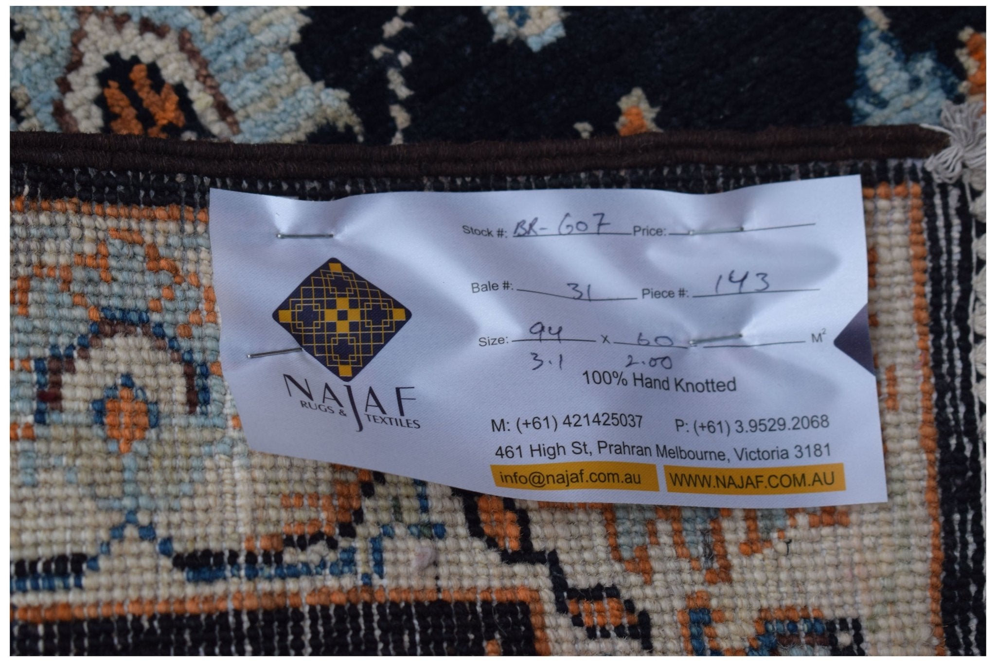 Handmade Mini Chobi Rug | 94 x 60 cm | 3'1" x 2' - Najaf Rugs & Textile