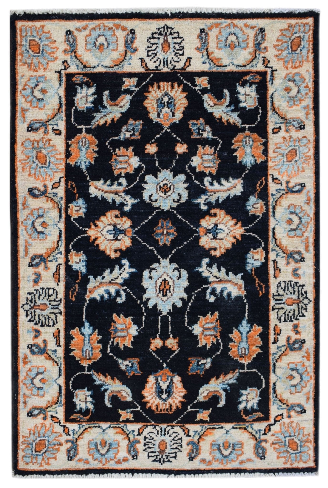 Handmade Mini Chobi Rug | 94 x 60 cm | 3'1" x 2' - Najaf Rugs & Textile