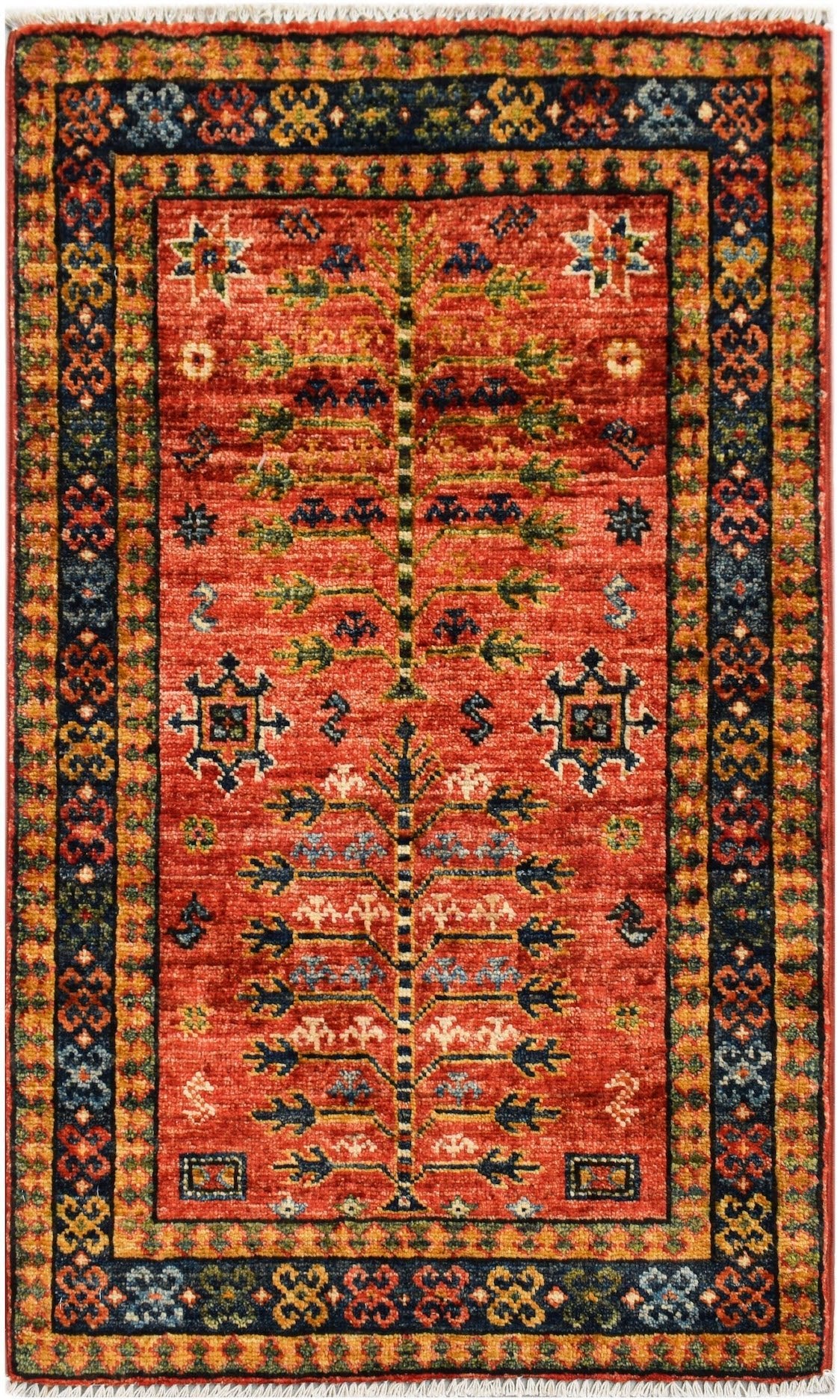Handmade Mini Chobi Rug | 94 x 63 cm | 3'1" x 2'1" - Najaf Rugs & Textile