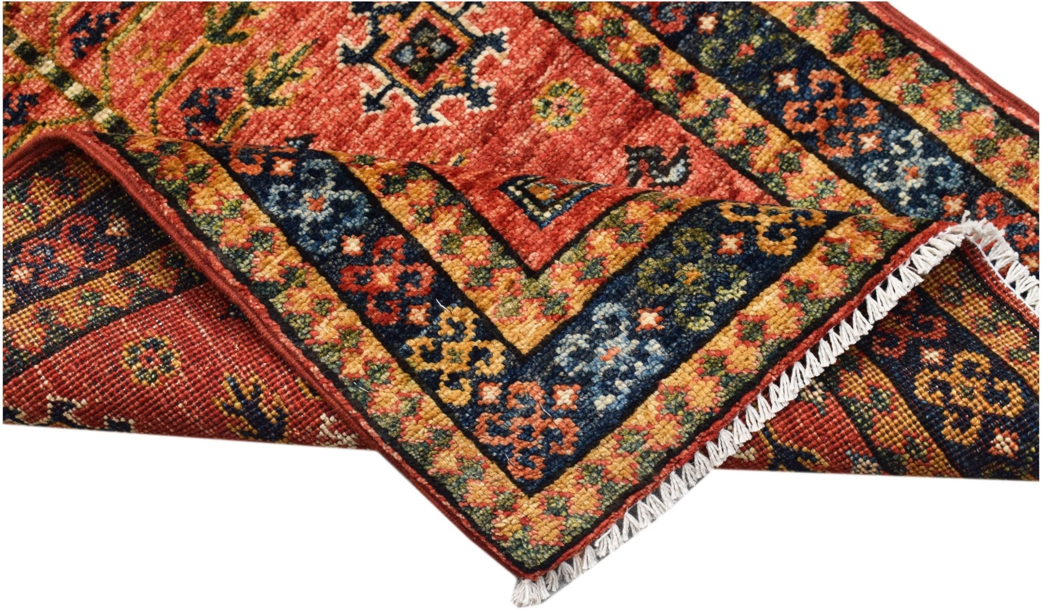 Handmade Mini Chobi Rug | 94 x 63 cm | 3'1" x 2'1" - Najaf Rugs & Textile