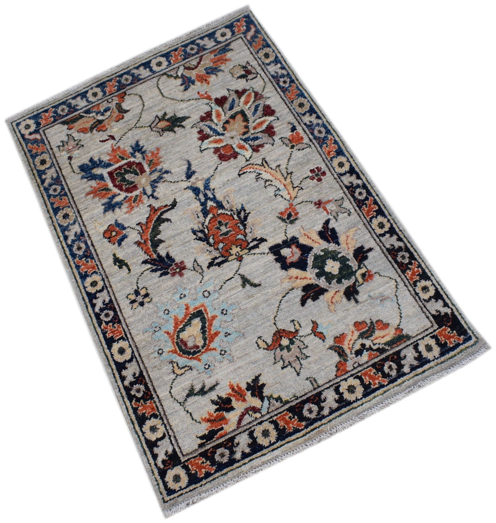 Handmade Mini Chobi Rug | 96 x 64 cm | 3'2" x 2'4" - Najaf Rugs & Textile