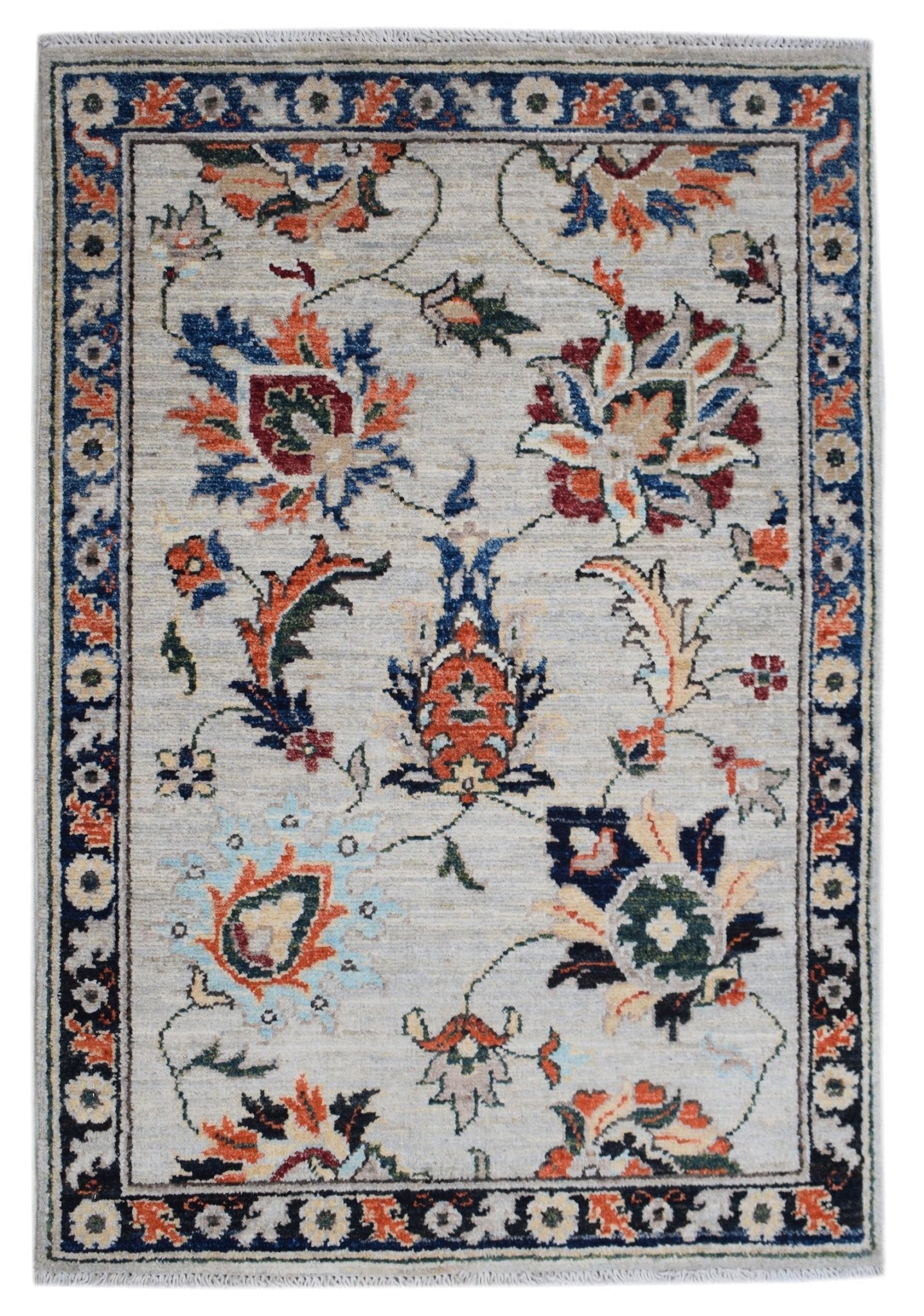 Handmade Mini Chobi Rug | 96 x 64 cm | 3'2" x 2'4" - Najaf Rugs & Textile