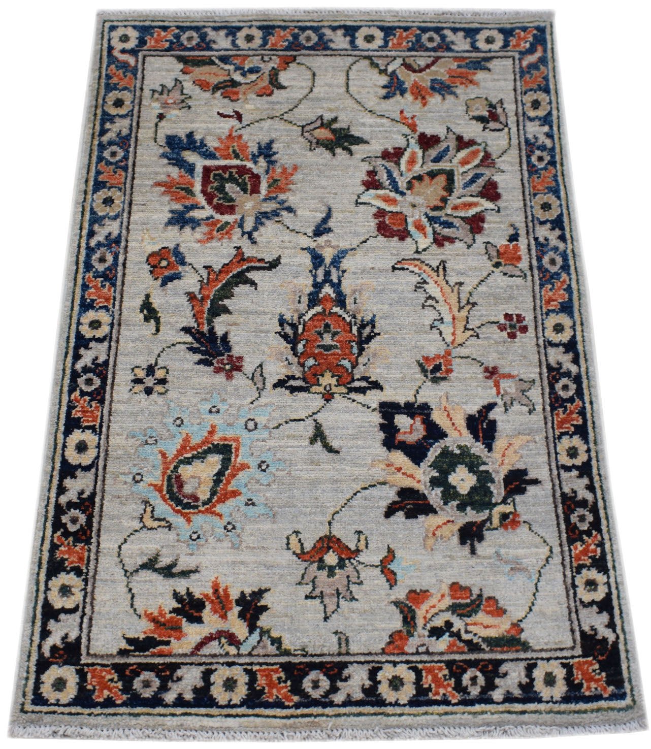Handmade Mini Chobi Rug | 96 x 64 cm | 3'2" x 2'4" - Najaf Rugs & Textile
