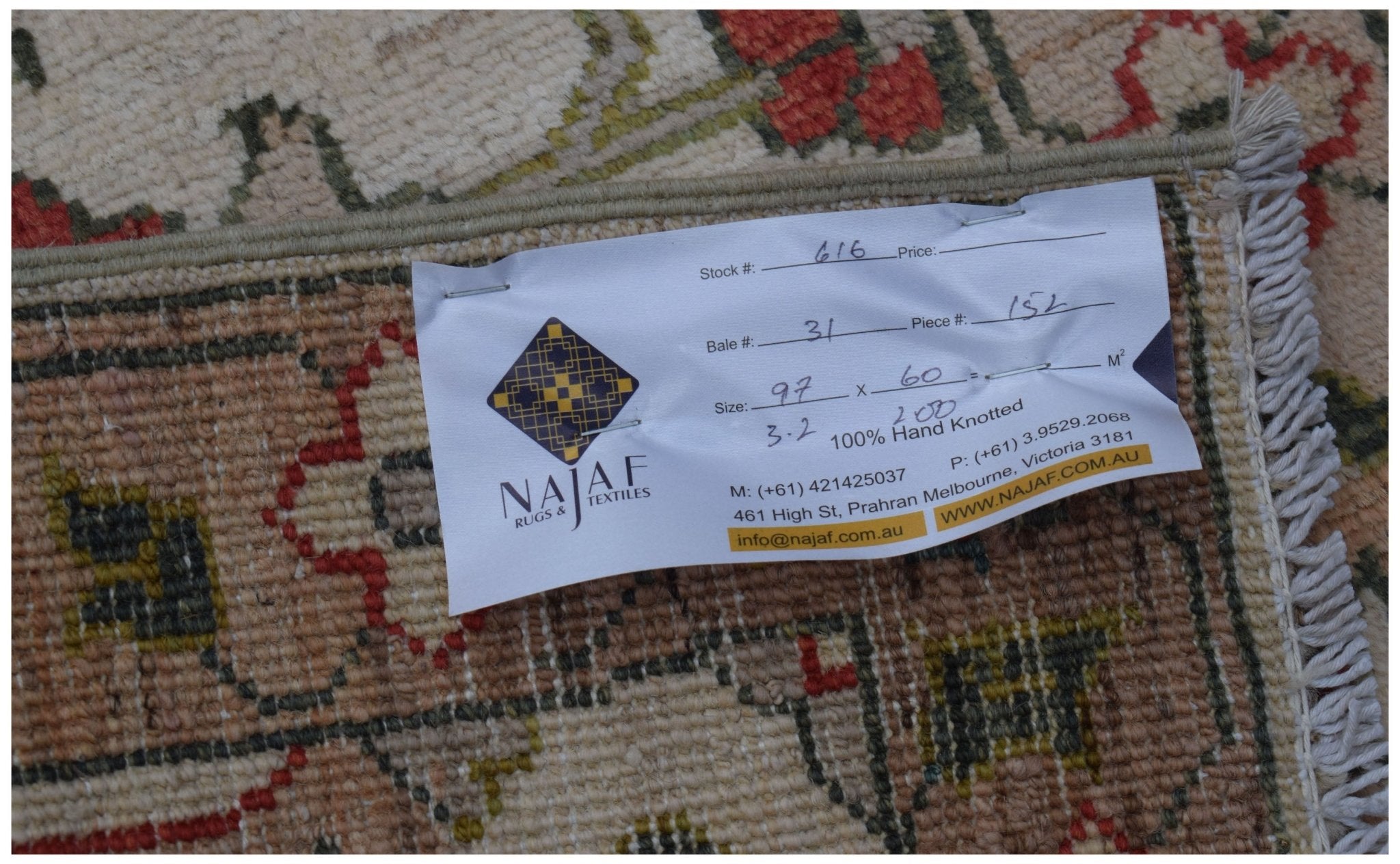 Handmade Mini Chobi Rug | 97 x 60 cm | 3'2" x 2' - Najaf Rugs & Textile