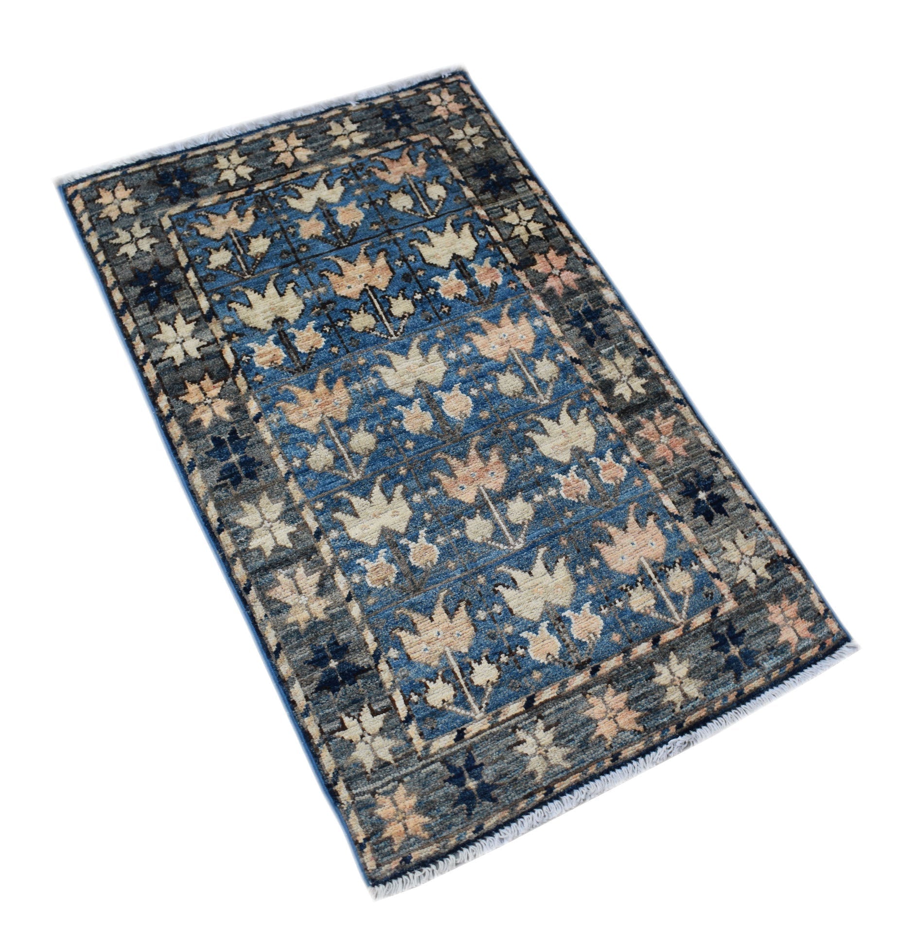Handmade Mini Chobi Rug | 99 x 60 cm | 3'3" x 2' - Najaf Rugs & Textile