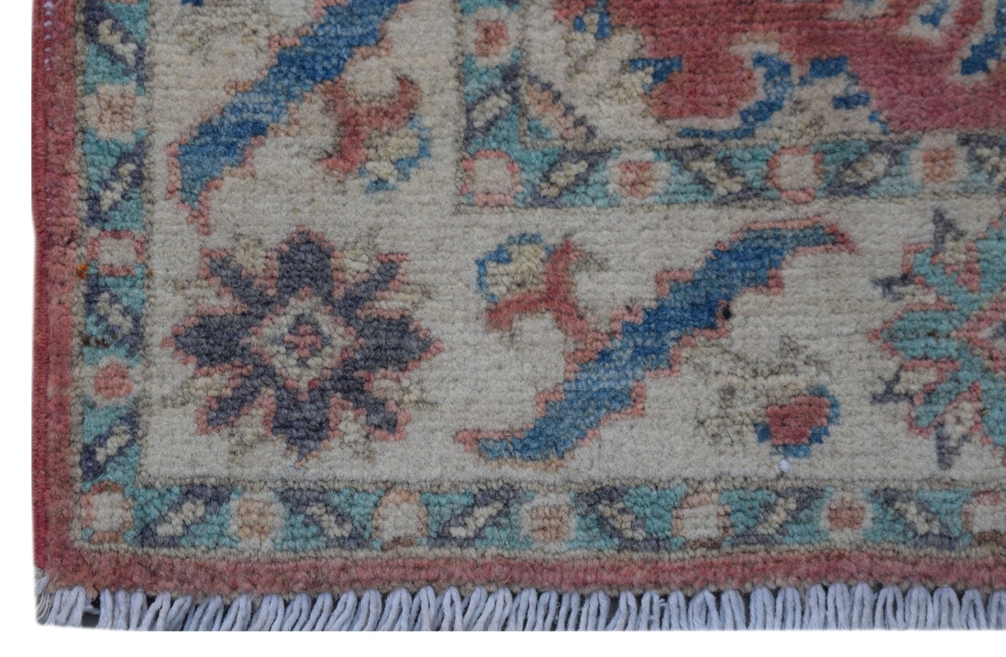 Handmade Mini Kazakh Rug | 98 x 58 cm | 3'2" x 1'10" - Najaf Rugs & Textile