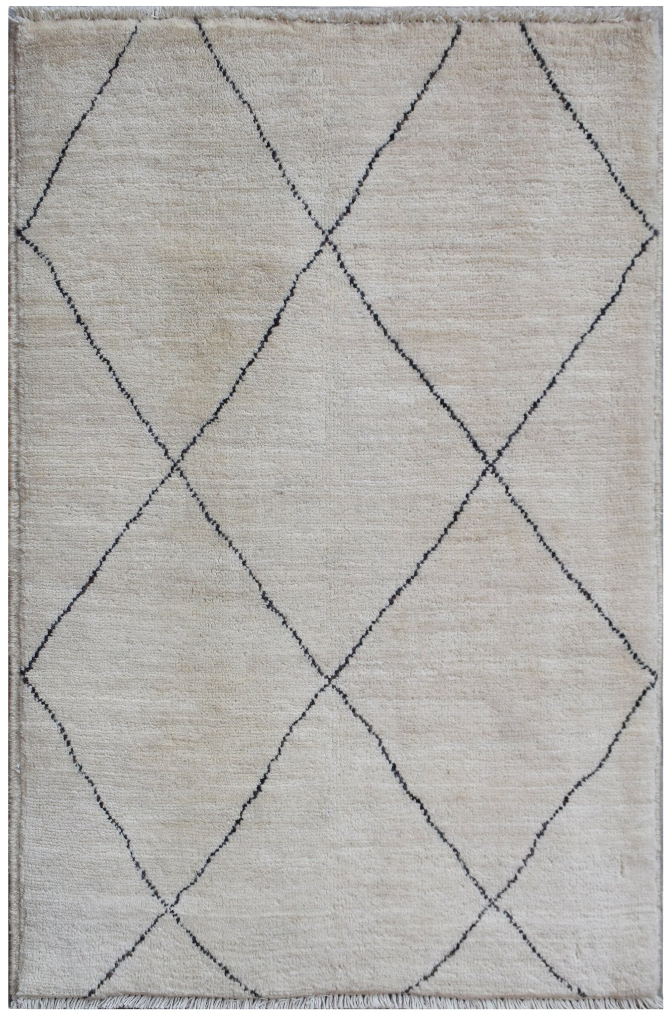 Handmade Mini Tribal Afghan Berber Rug | 86 x 60 cm | 2'10" x 2' - Najaf Rugs & Textile