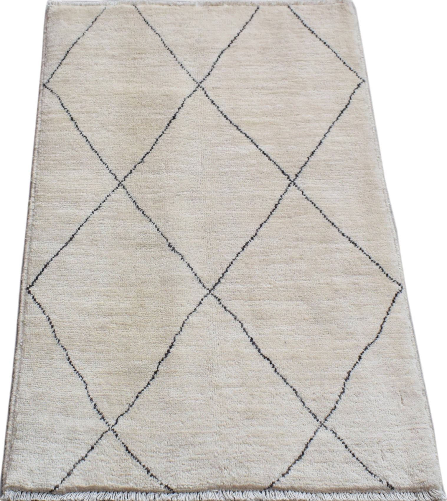Handmade Mini Tribal Afghan Berber Rug | 86 x 60 cm | 2'10" x 2' - Najaf Rugs & Textile