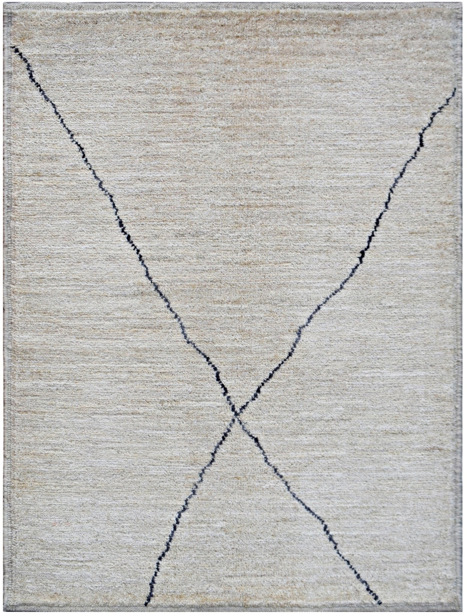 Handmade Mini Tribal Afghan Berber Rug | 90 x 62 cm | 3' x 2'1" - Najaf Rugs & Textile