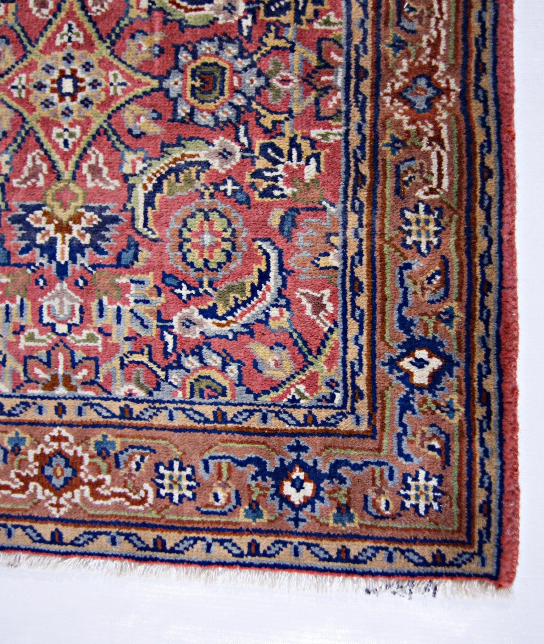 Handmade Mini Vintage Pakistani Rug | 87 x 57 cm | 2'10" x 1'11" - Najaf Rugs & Textile