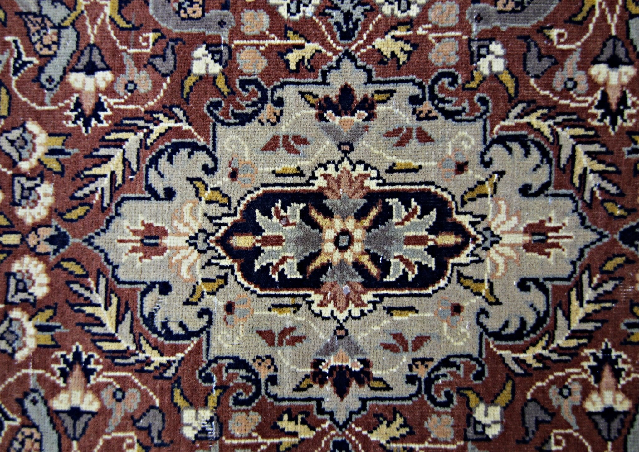 Handmade Mini Vintage Pakistani Rug | 99 x 63 cm | 3'3" x 2'1" - Najaf Rugs & Textile