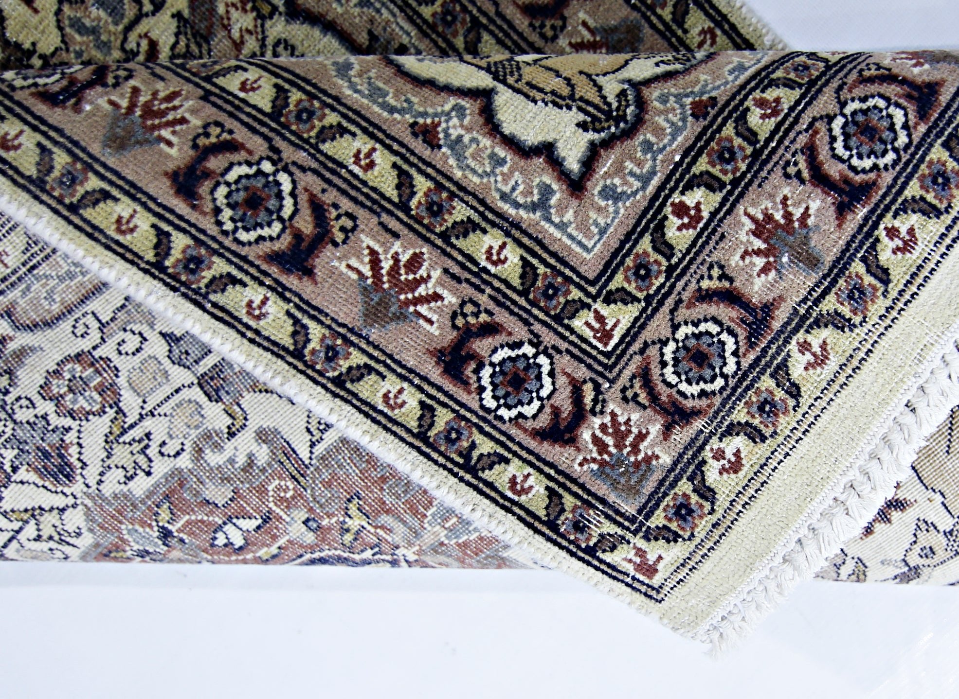 Handmade Mini Vintage Pakistani Rug | 99 x 64 cm | 3'3" x 2'1" - Najaf Rugs & Textile