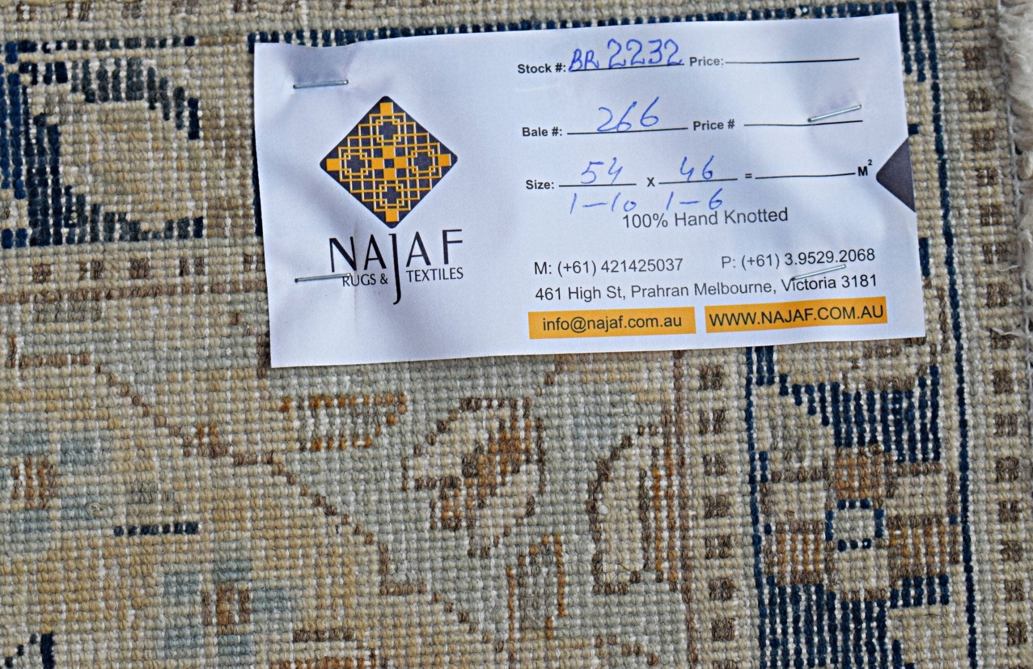 Handmade Mini Vintage Persian Kerman Rug | 54 x 46 cm | 1'10" x 1'6" - Najaf Rugs & Textile