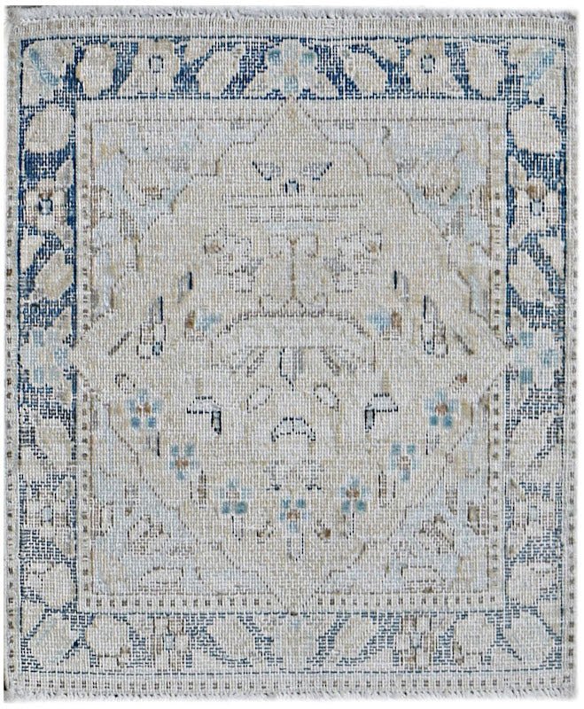 Handmade Mini Vintage Persian Kerman Rug | 54 x 46 cm | 1'10" x 1'6" - Najaf Rugs & Textile