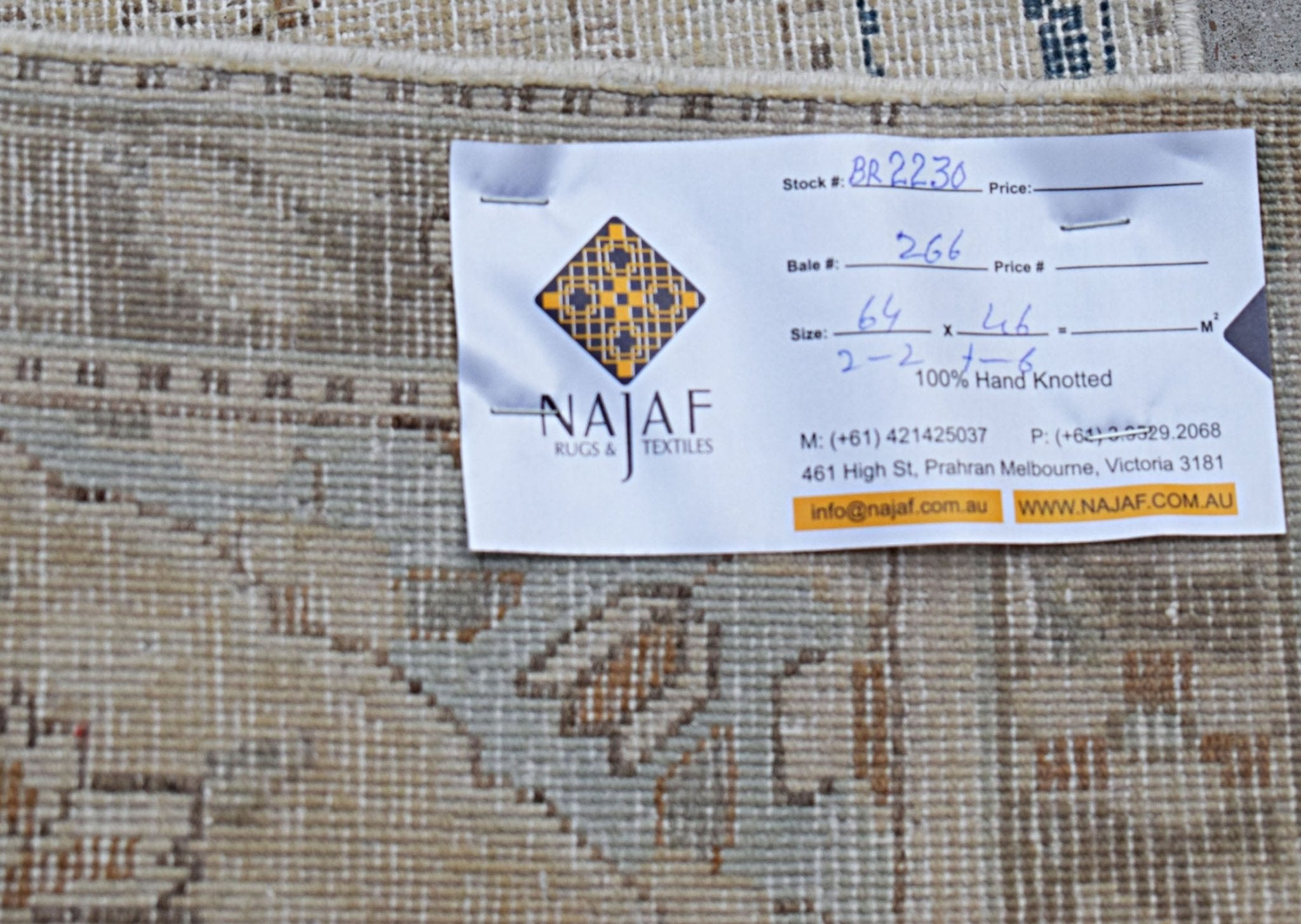 Handmade Mini Vintage Persian Kerman Rug | 64 x 46 cm | 2'2" x 1'6" - Najaf Rugs & Textile