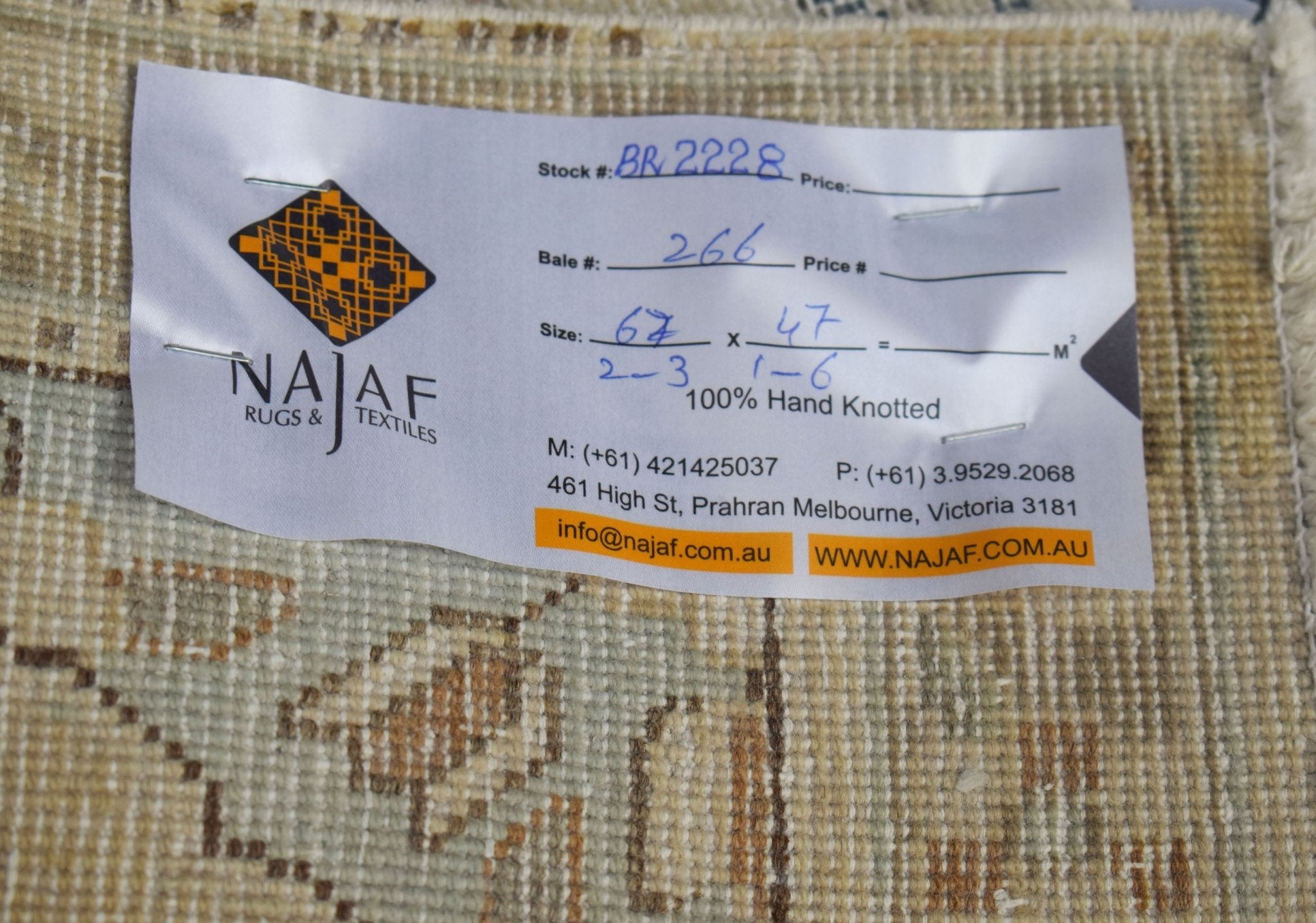 Handmade Mini Vintage Persian Kerman Rug | 67 x 45 cm | 2'3" x 1'6" - Najaf Rugs & Textile