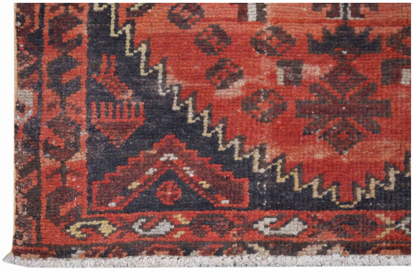 Handmade Mini Vintage Persian Rug | 105 x 73 cm | 3'5" x 2'5" - Najaf Rugs & Textile