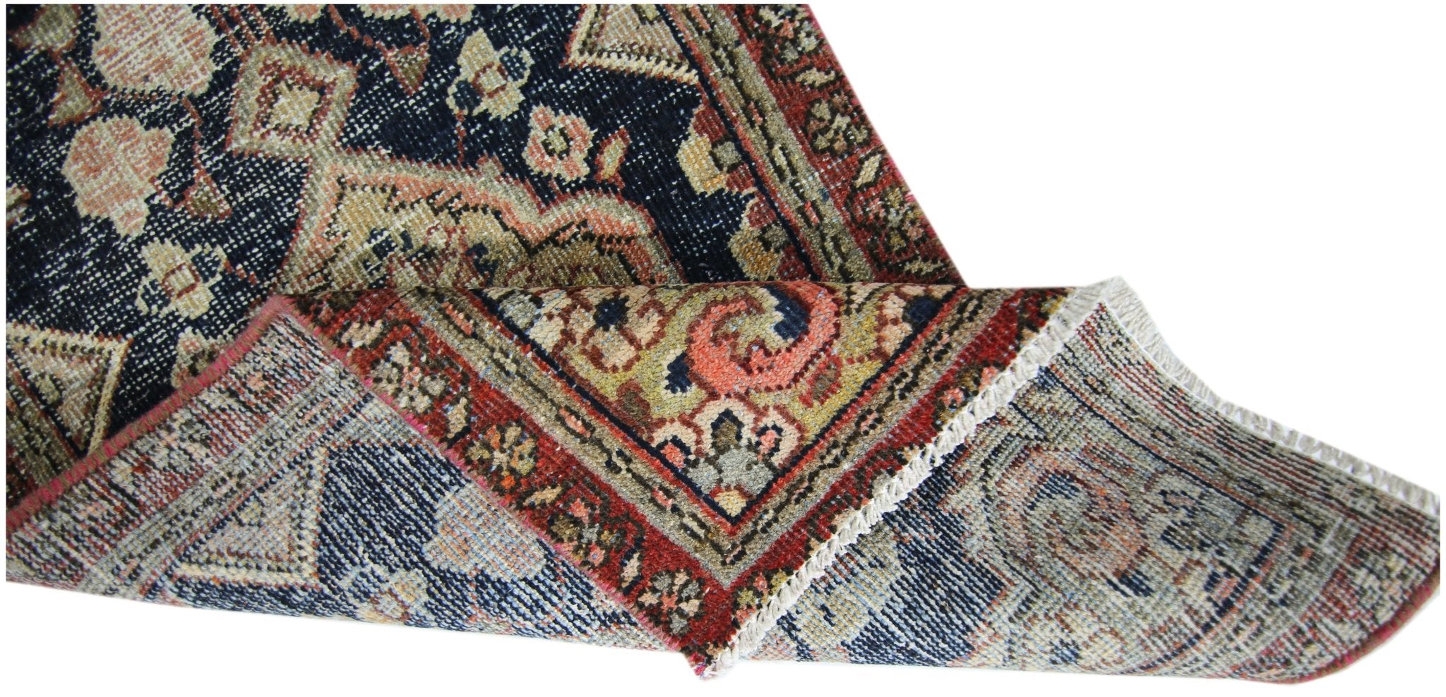 Handmade Mini Vintage Persian Rug | 109 x 56 cm | 3'7" x 1'10" - Najaf Rugs & Textile