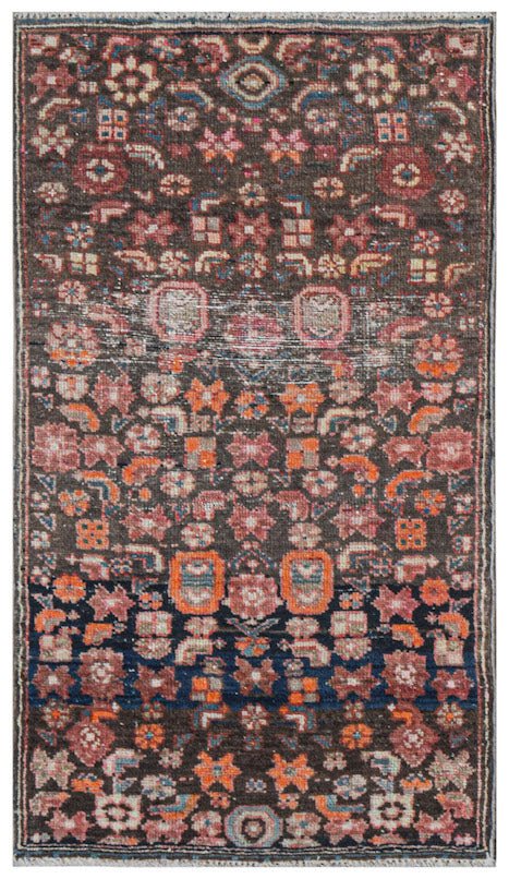 Handmade Mini Vintage Persian Rug | 109 x 61 cm | 3'7" x 2' - Najaf Rugs & Textile