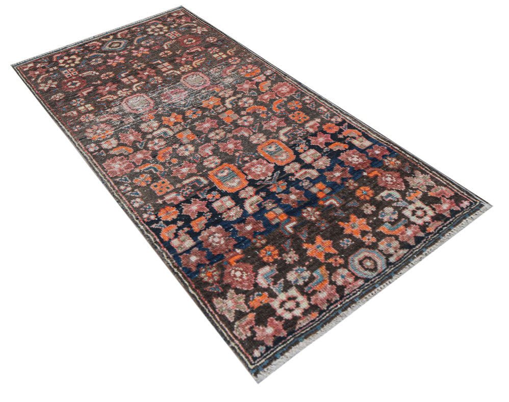 Handmade Mini Vintage Persian Rug | 109 x 61 cm | 3'7" x 2' - Najaf Rugs & Textile