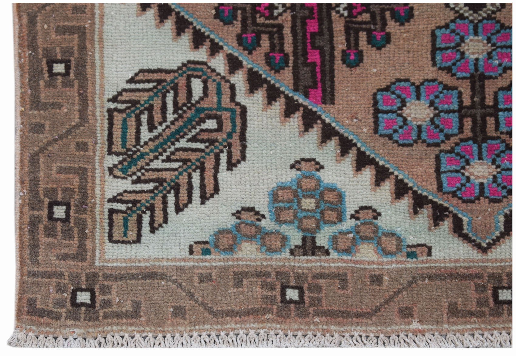 Handmade Mini Vintage Persian Rug | 124 x 76 cm | 4'1" x 2'6" - Najaf Rugs & Textile