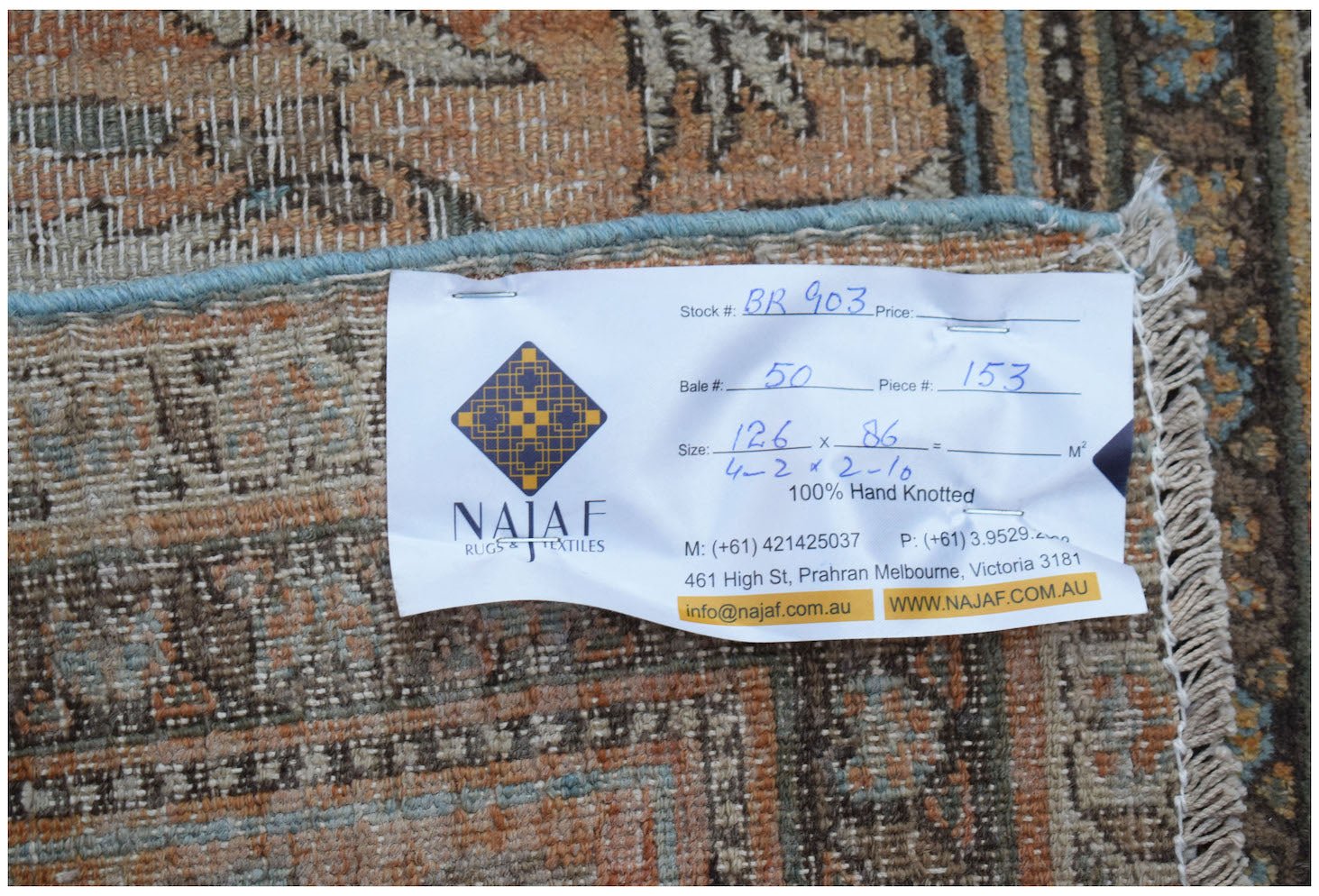 Handmade Mini Vintage Persian Rug | 126 x 86 cm | 4'2" x 2'10" - Najaf Rugs & Textile