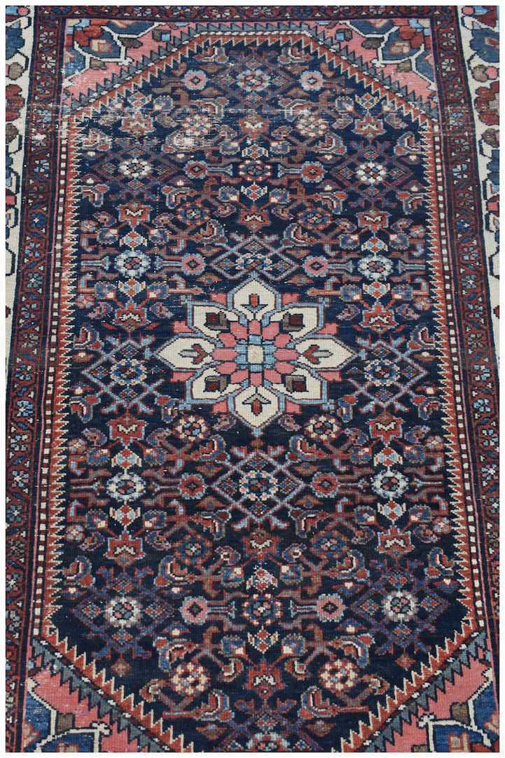 Handmade Mini Vintage Persian Rug | 143 x 85 cm | 4'8" x 2'9" - Najaf Rugs & Textile