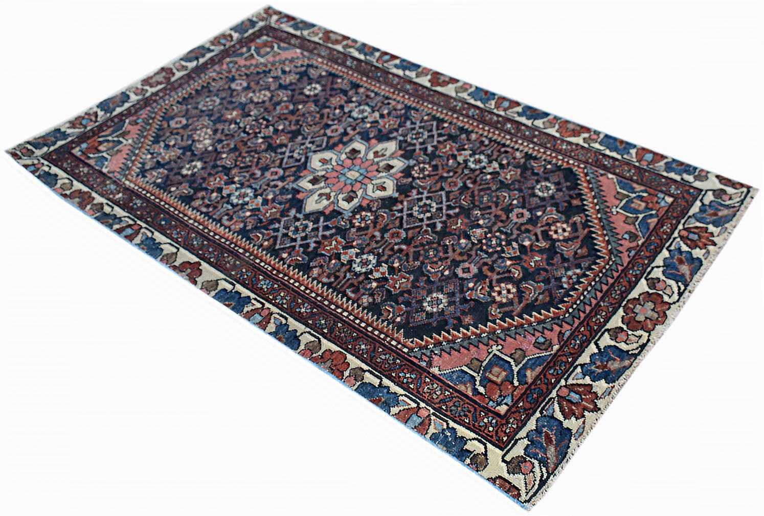 Handmade Mini Vintage Persian Rug | 143 x 85 cm | 4'8" x 2'9" - Najaf Rugs & Textile