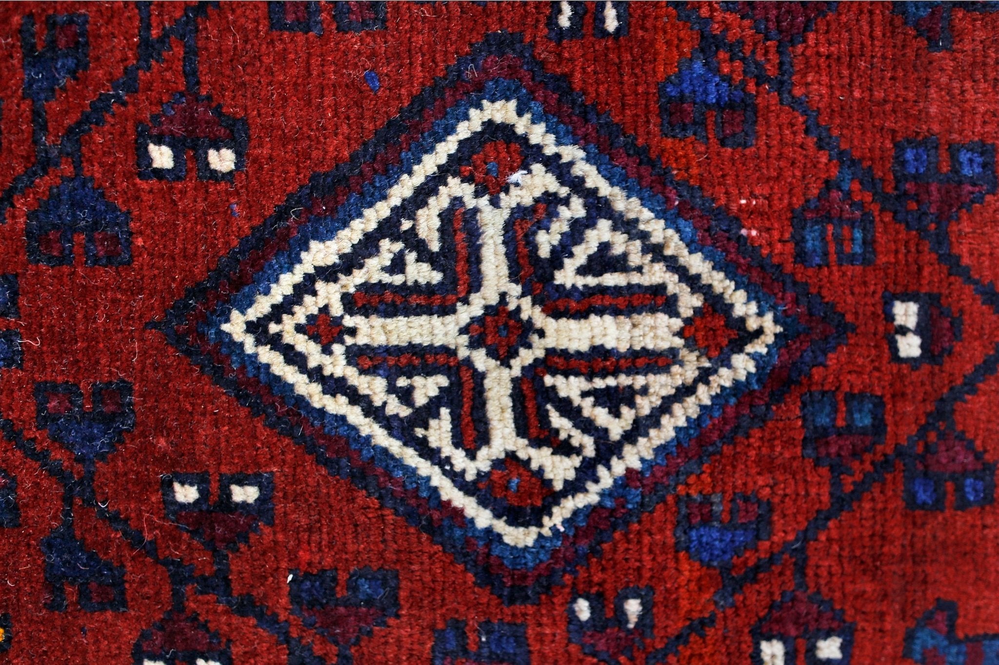Handmade Mini Vintage Persian Rug | 75 x 55 cm | 2'6" x 1'10" - Najaf Rugs & Textile