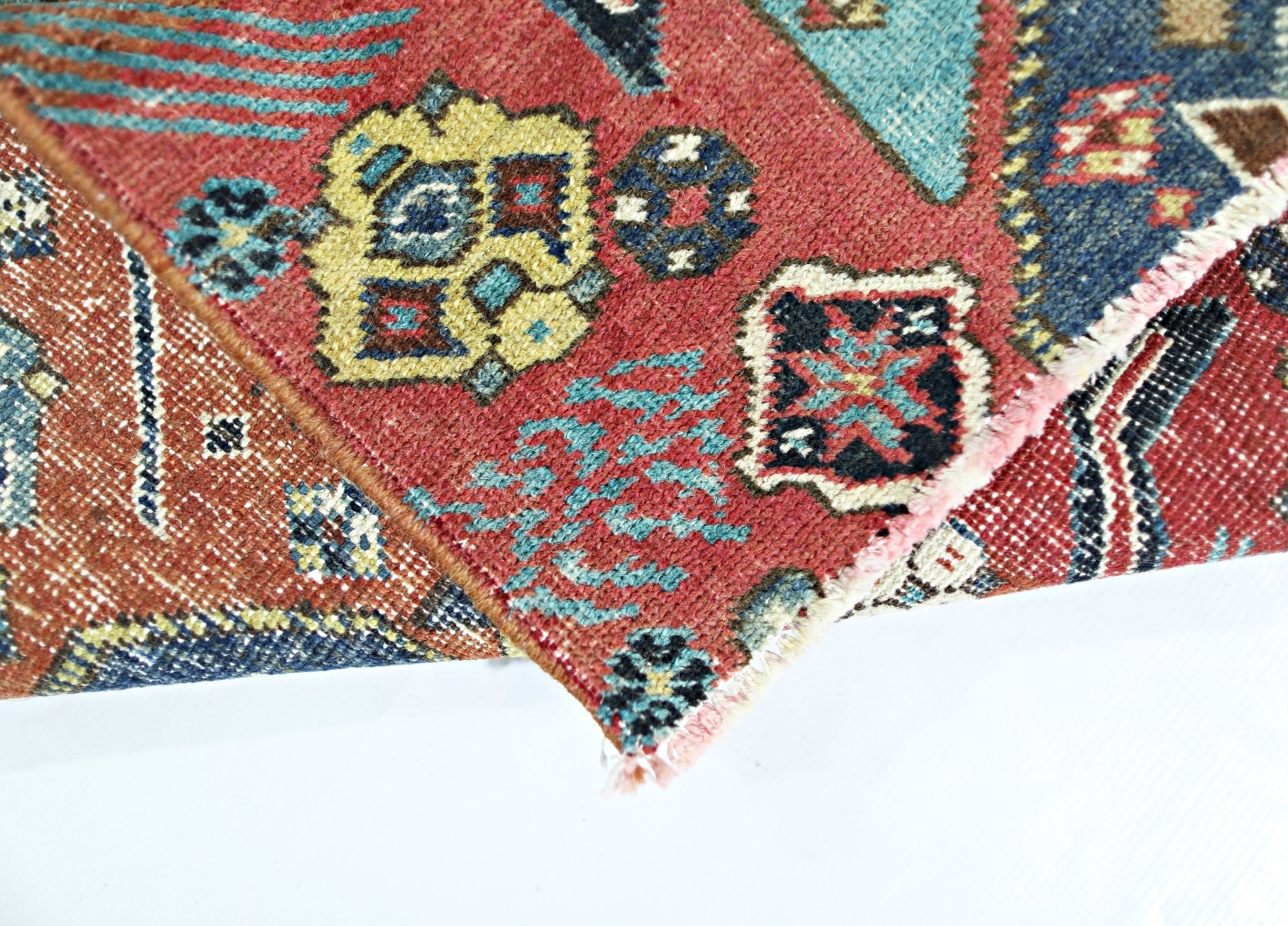 Handmade Mini Vintage Persian Rug | 82 x 53 cm | 2'8" x 1'9" - Najaf Rugs & Textile