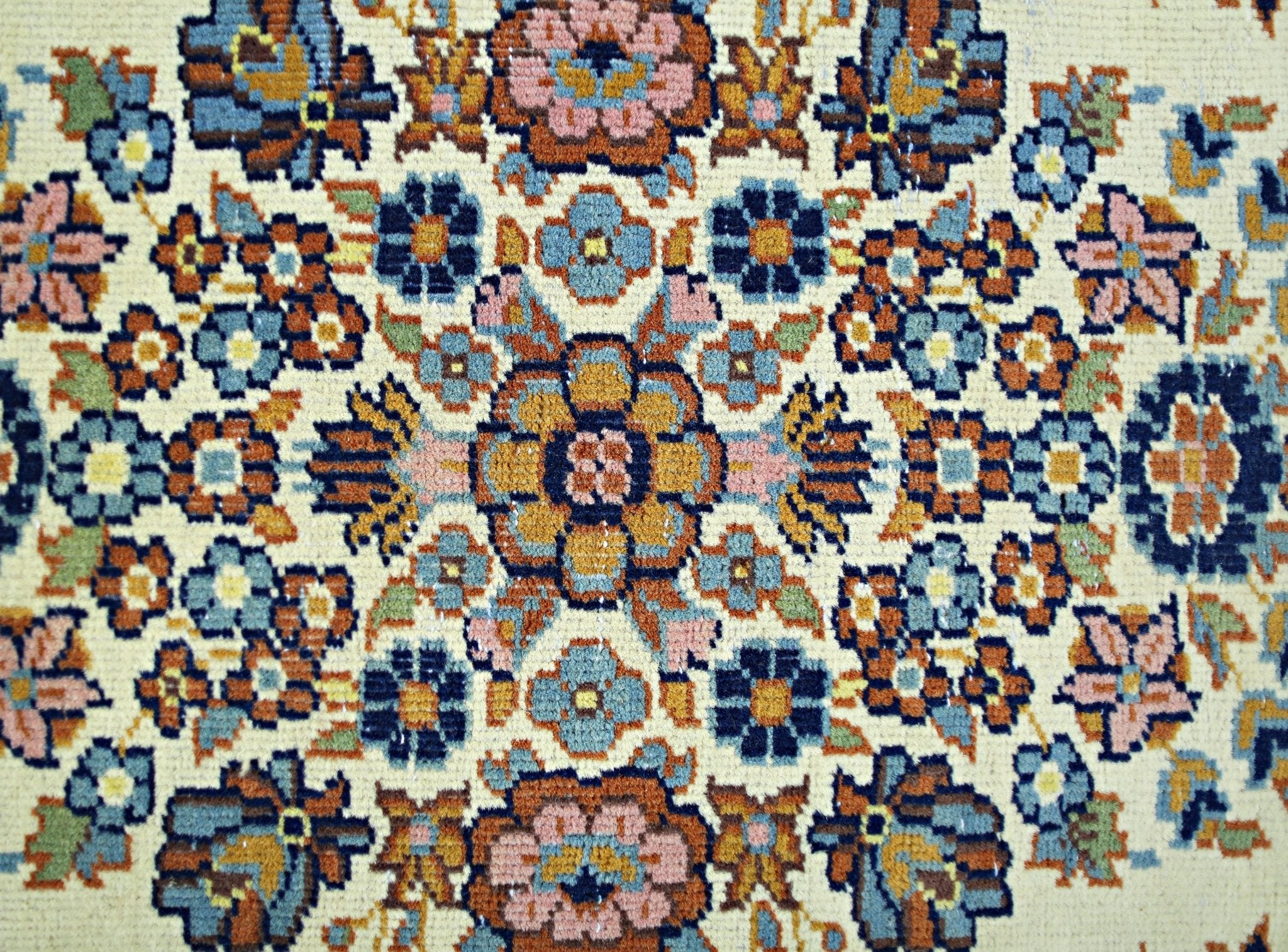 Handmade Mini Vintage Persian Rug | 90 x 60 cm | 2'11" x 2' - Najaf Rugs & Textile