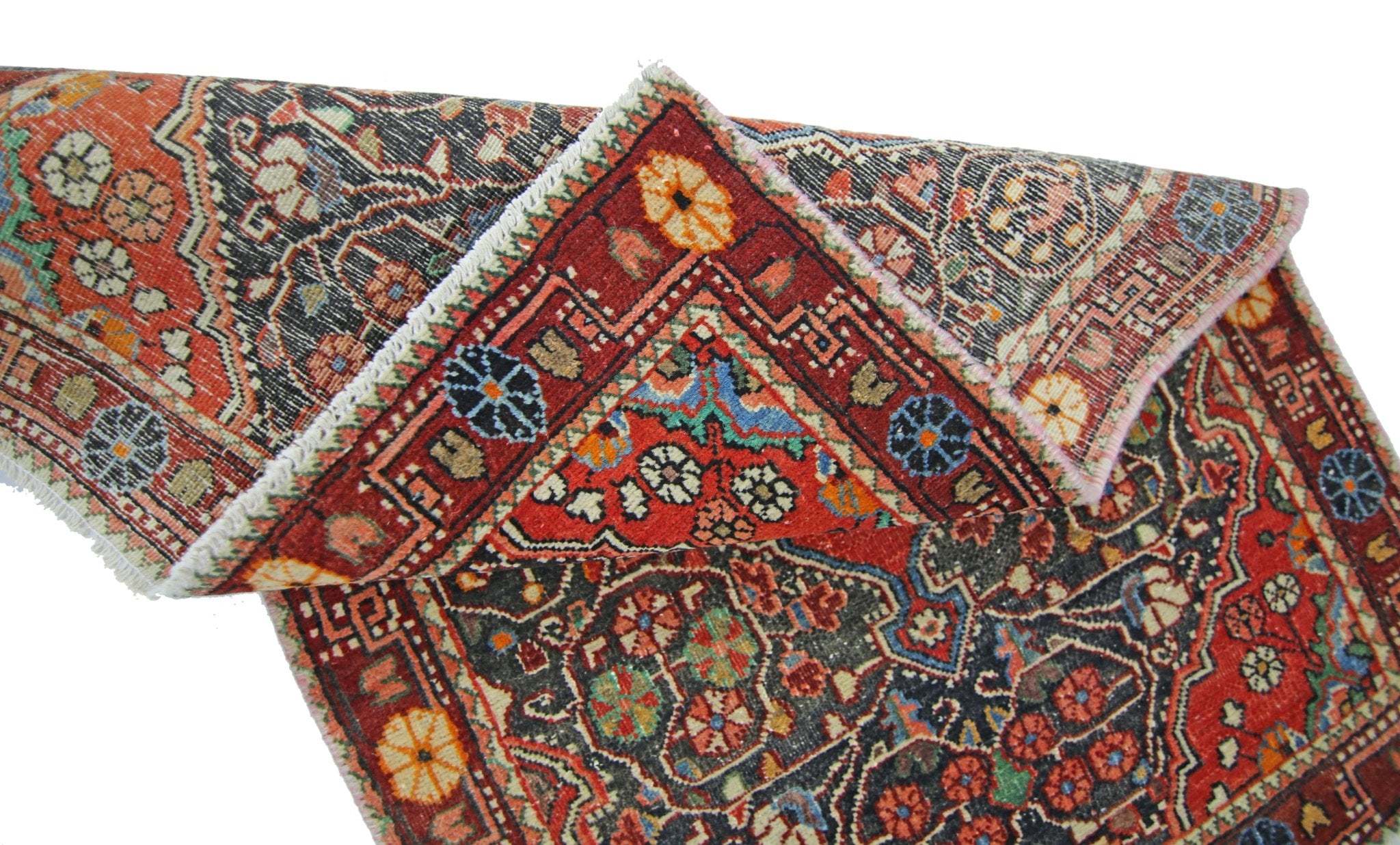 Handmade Mini Vintage Persian Rug | 93 x 62 cm | 3'1" x 2' - Najaf Rugs & Textile