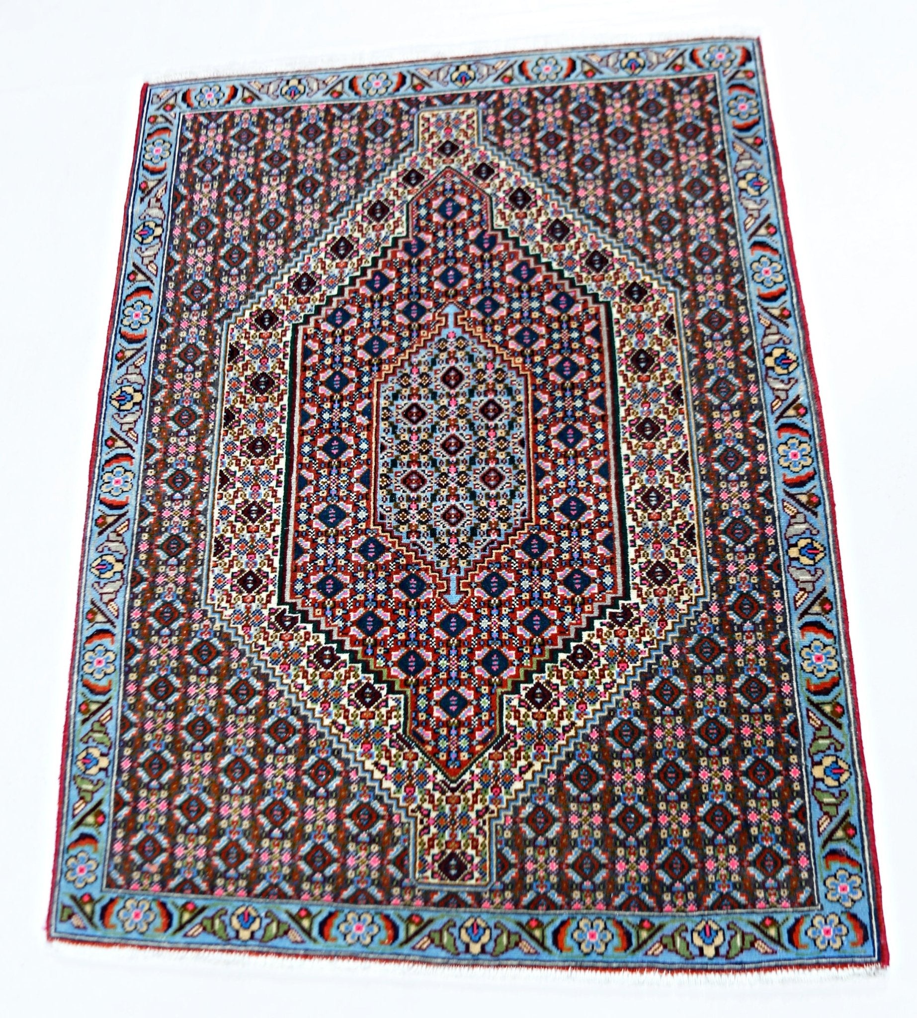 Handmade Mini Vintage Persian Rug | 97 x 74 cm | 3'2" x 2'5" - Najaf Rugs & Textile