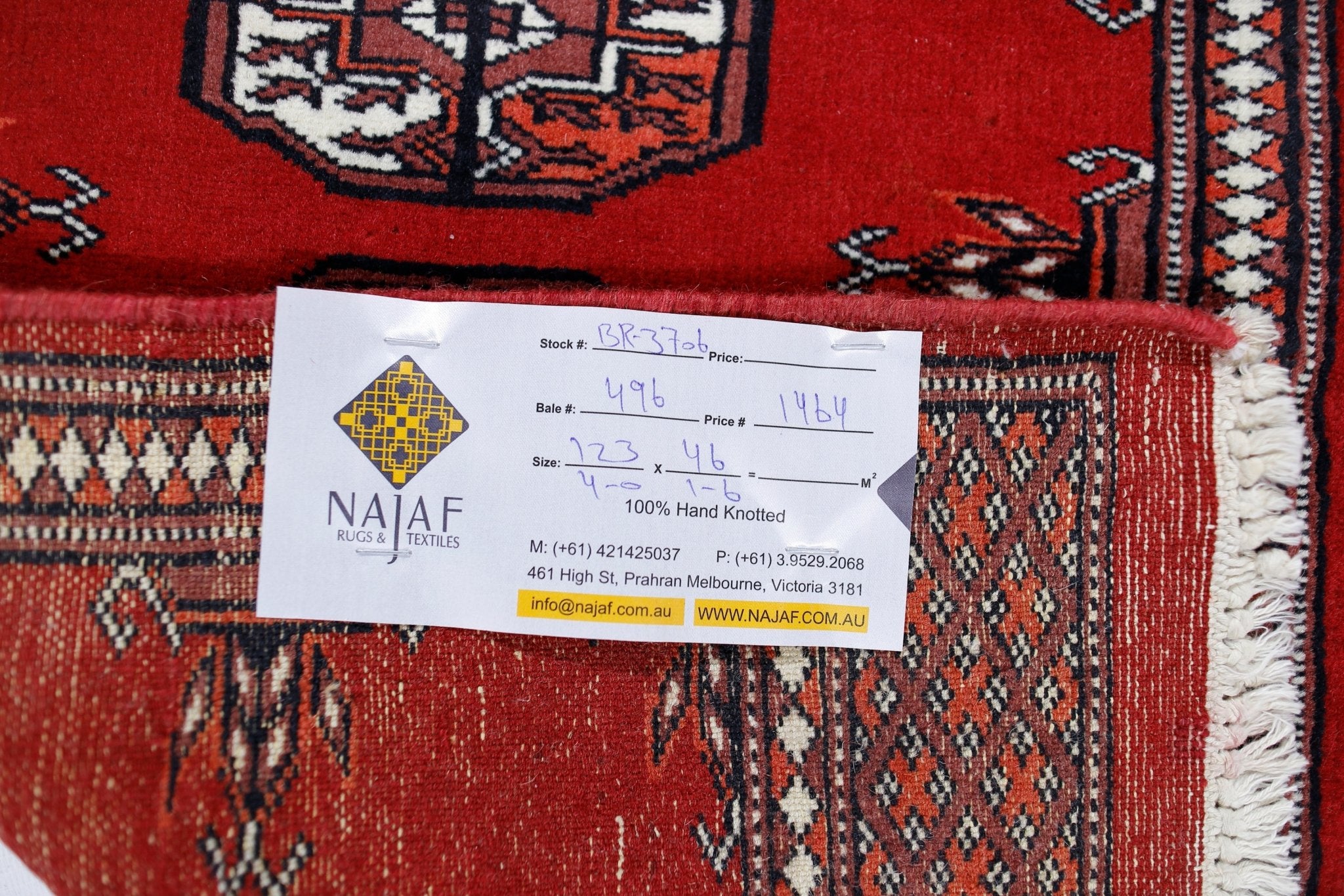 Handmade Mini Vintage Princess Bokhara Hallway Runner | 128 x 46 cm | 4' x 1'6" - Najaf Rugs & Textile