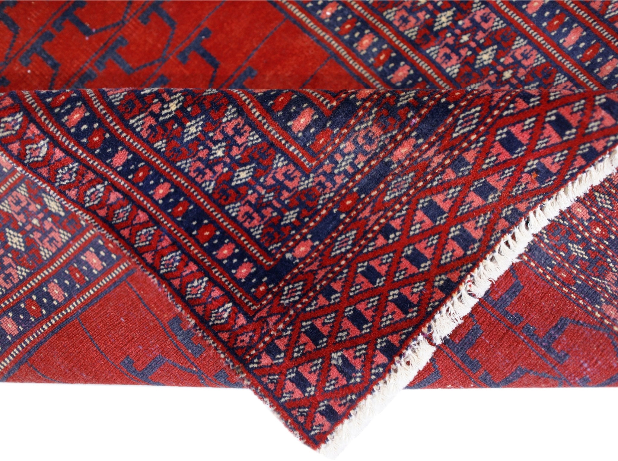 Handmade Mini Vintage Princess Bokhara Prayer Rug | 90 x 63 cm | 2'11" x 2'1" - Najaf Rugs & Textile