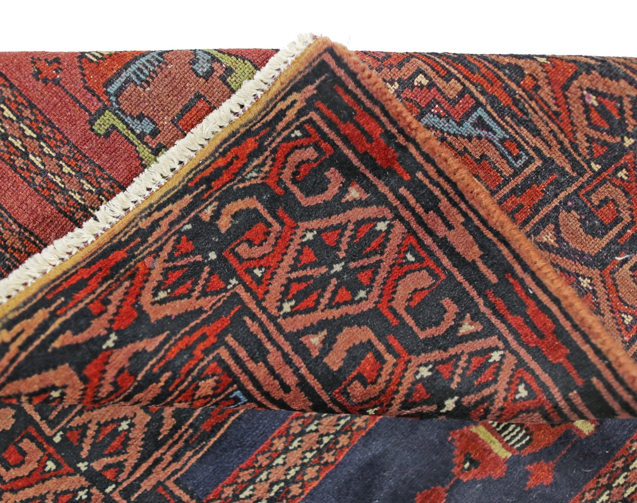 Handmade Mini Vintage Princess Bokhara Prayer Rug | 94 x 60 cm | 3'1" x 2' - Najaf Rugs & Textile