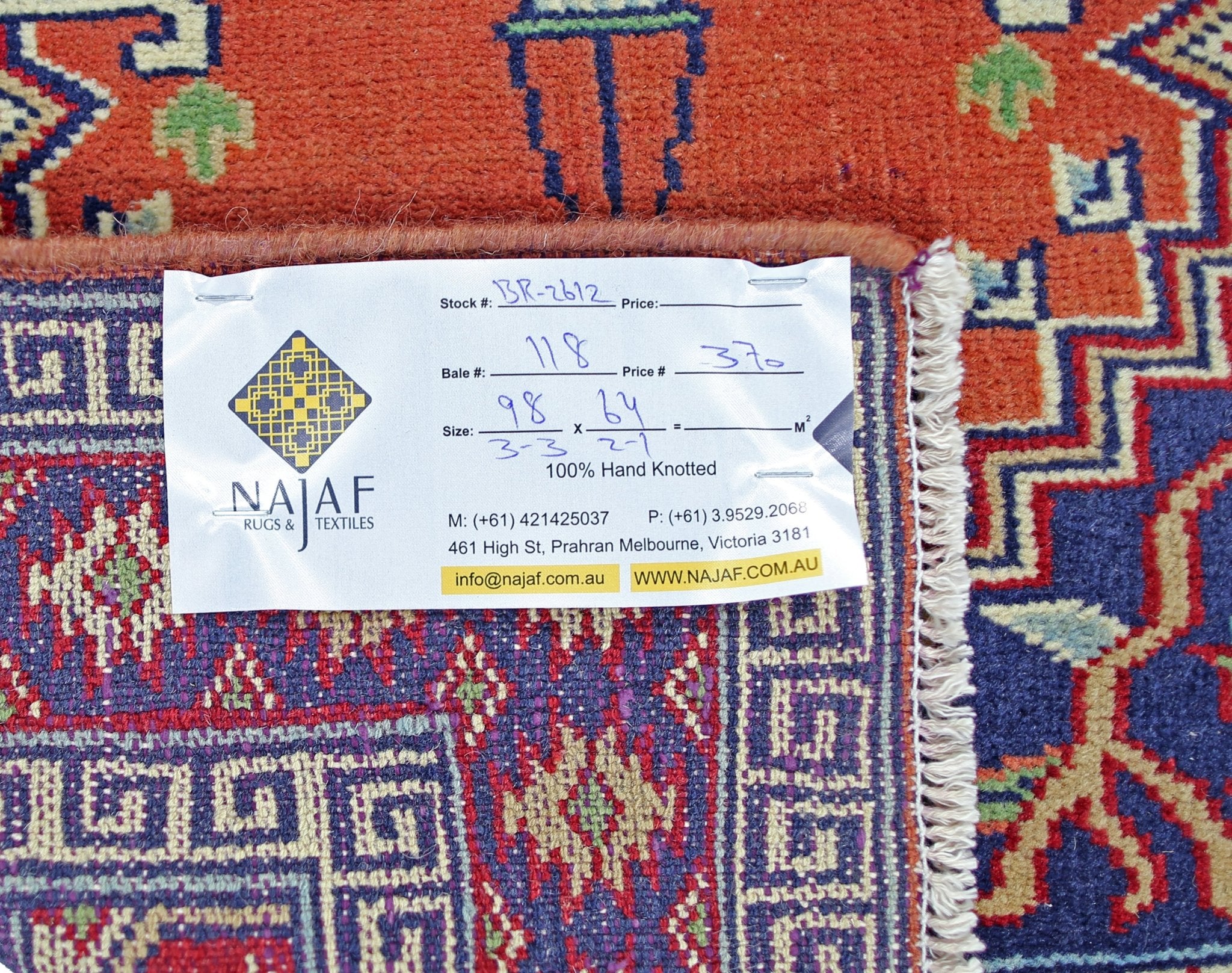 Handmade Mini Vintage Princess Bokhara Prayer Rug | 98 x 64 cm | 3'3" x 2'1" - Najaf Rugs & Textile