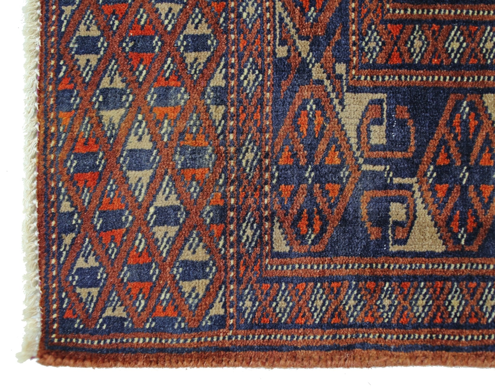 Handmade Mini Vintage Princess Bokhara Rug | 91 x 63 cm | 3' x 2'1" - Najaf Rugs & Textile